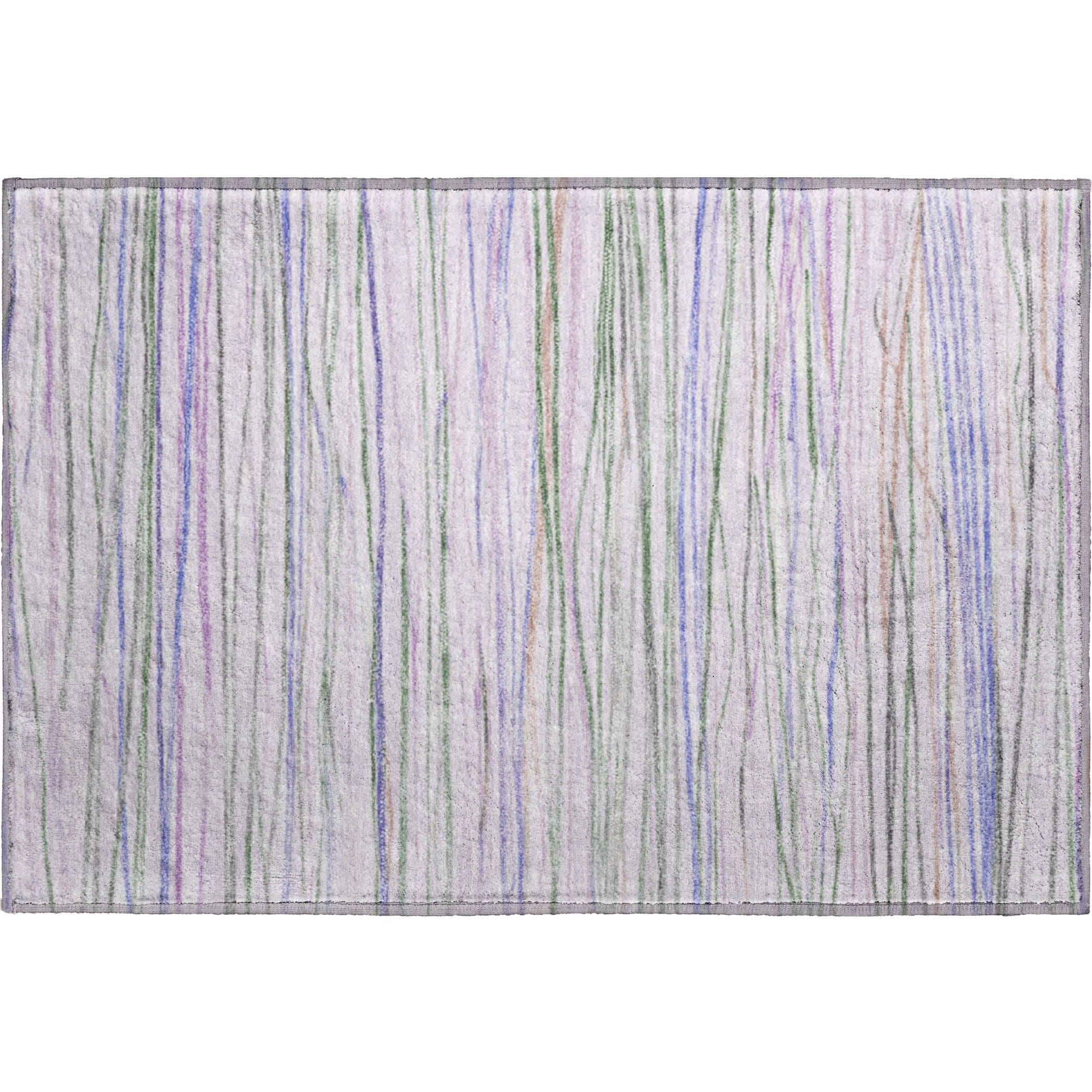 Havana Machine Washable Transitional Lavender Purple Rug 1'8" x 2'6" #shape_Rectangle