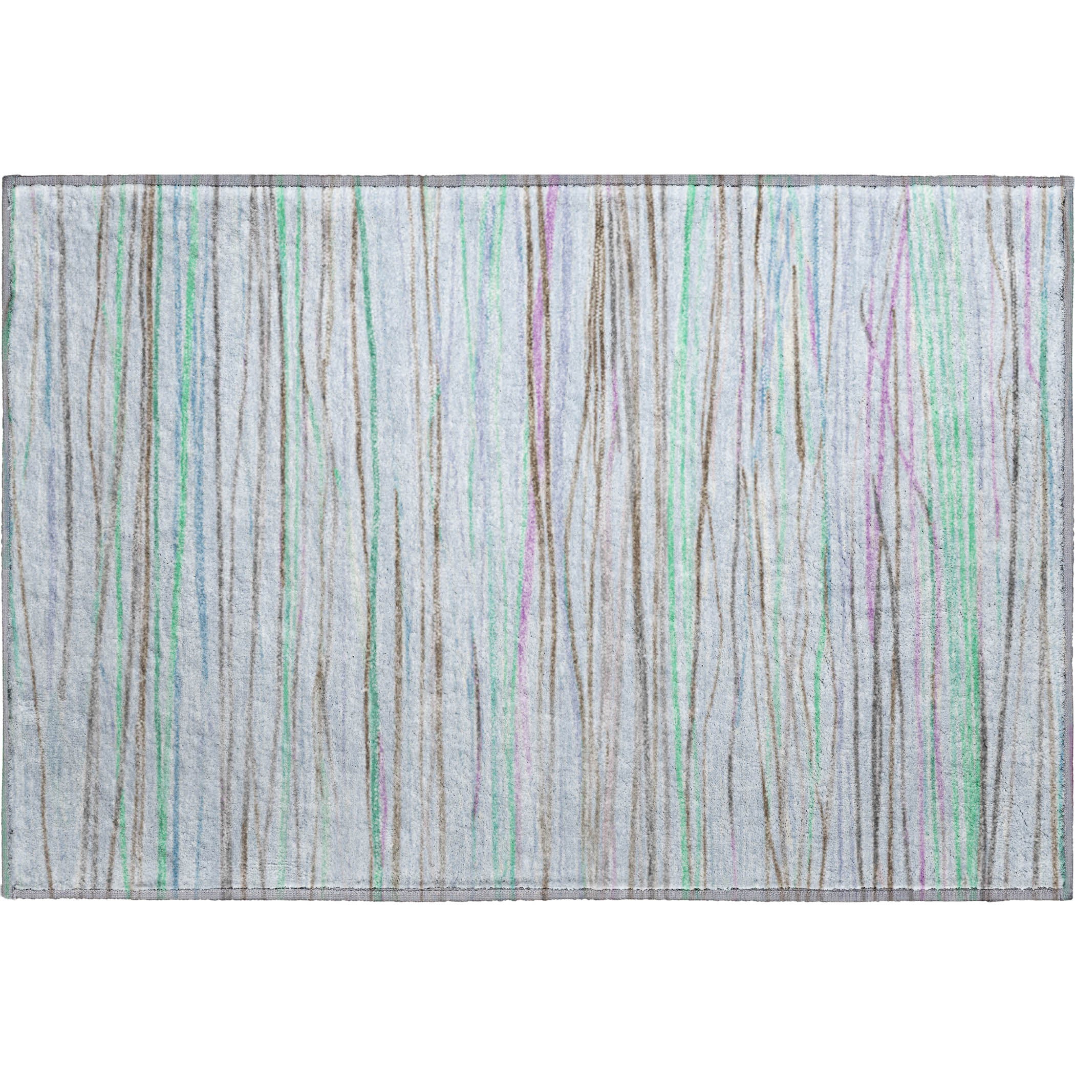 Havana Machine Washable Transitional Sky Blue Rug 1'8" x 2'6" #shape_Rectangle