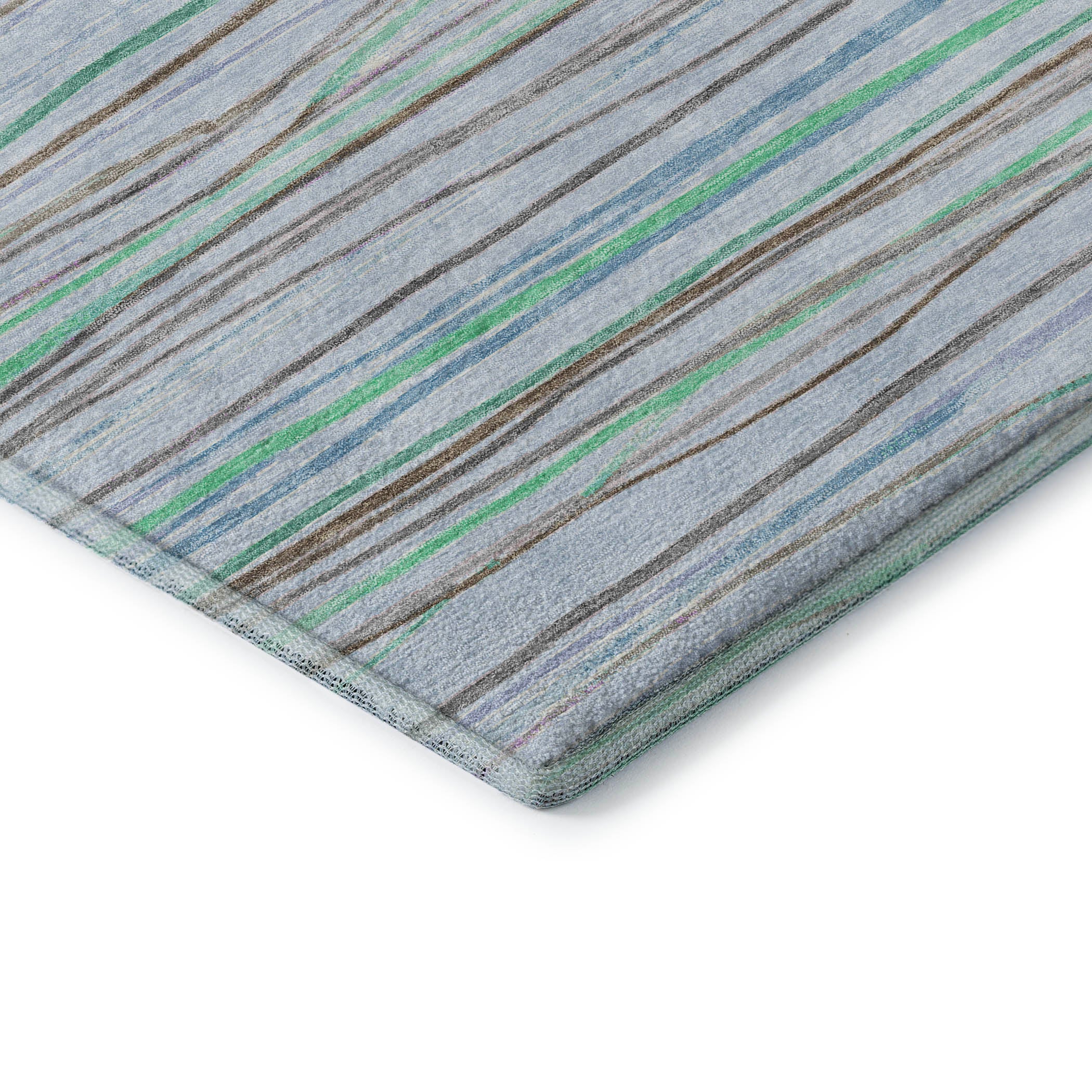 Havana Machine Washable Transitional Sky Blue Rug 1'8" x 2'6" #shape_Rectangle