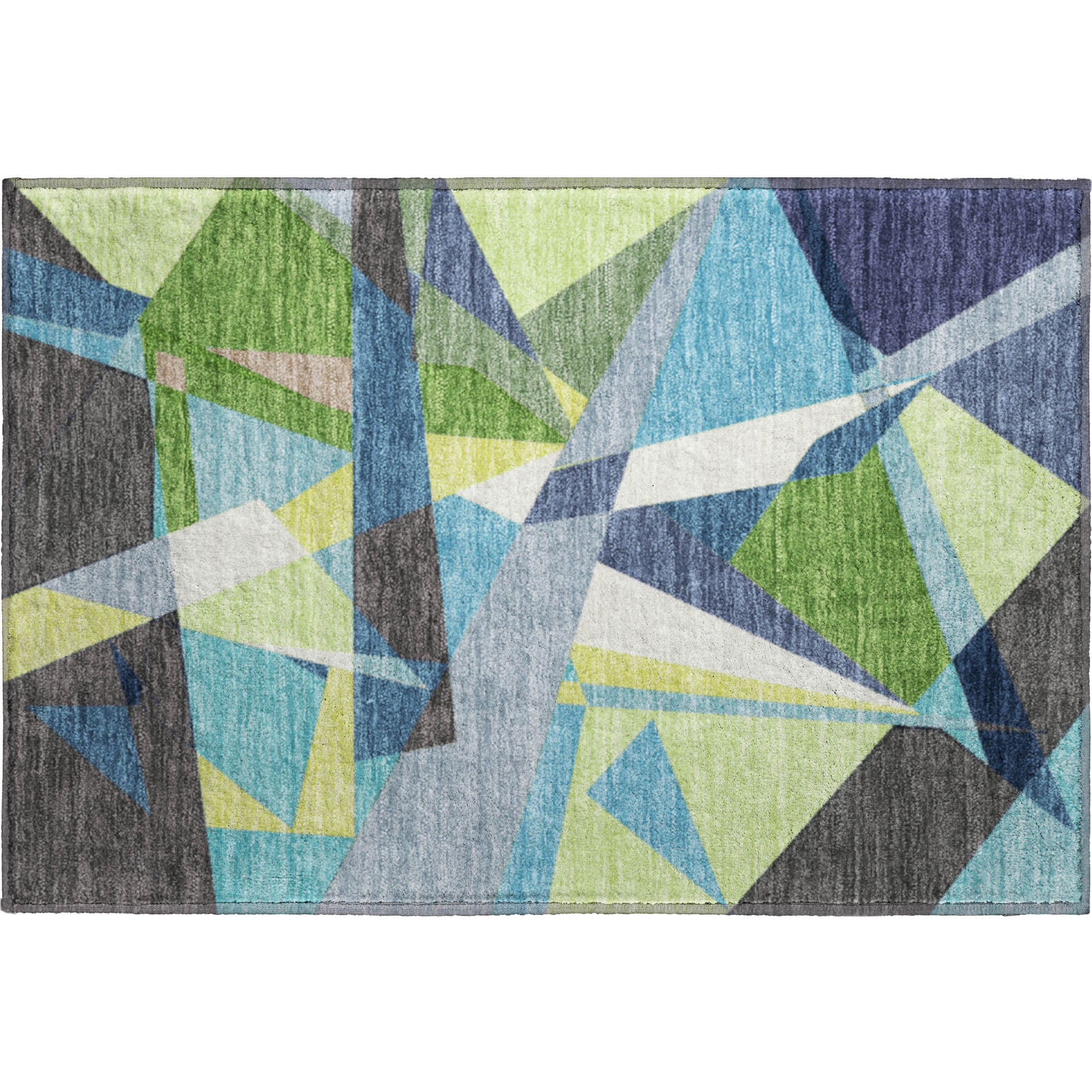 Cairo Machine Washable Transitional Blue Rug 1'8" x 2'6" #shape_Rectangle