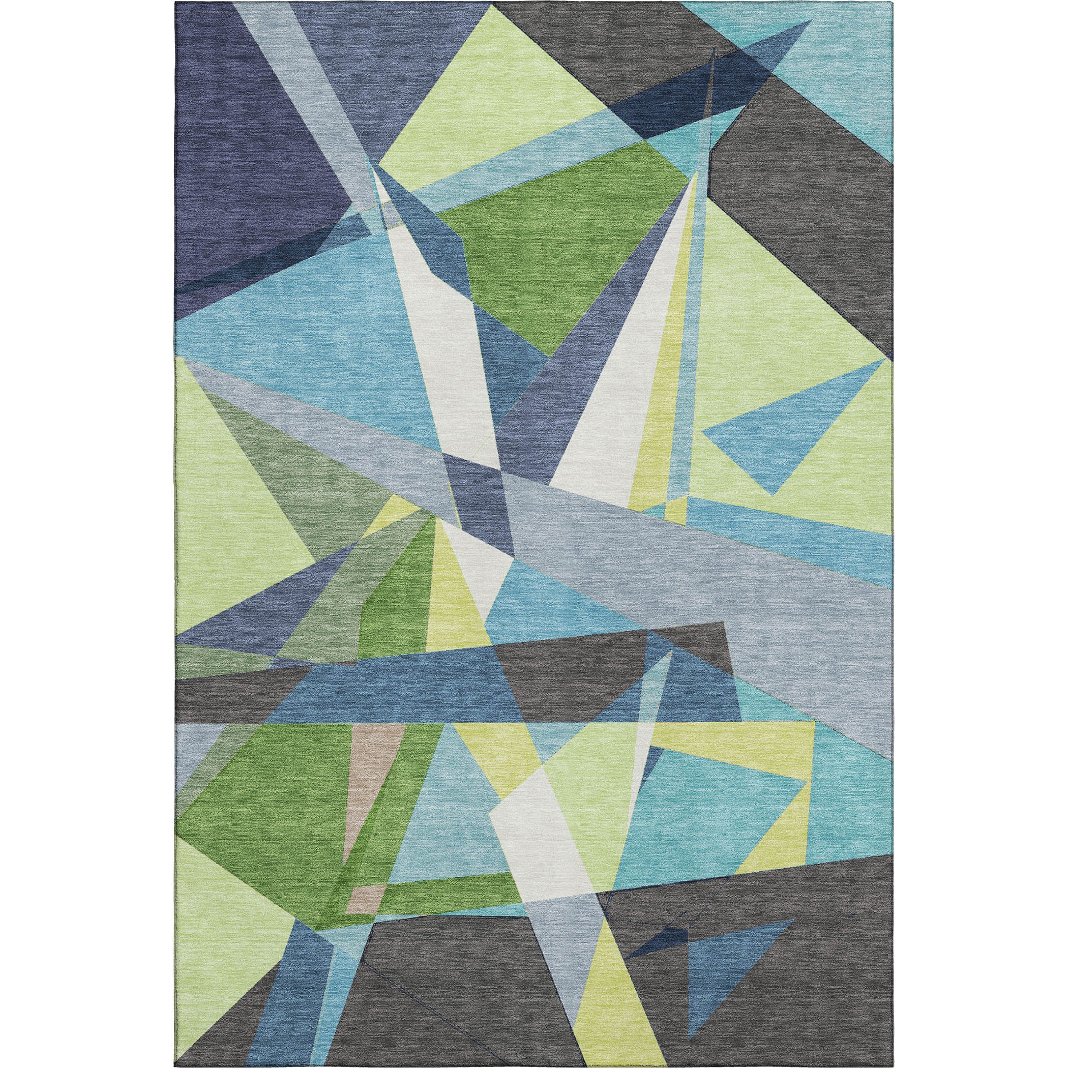 Cairo Machine Washable Transitional Blue Rug 2'6" x 3'10" #shape_Rectangle