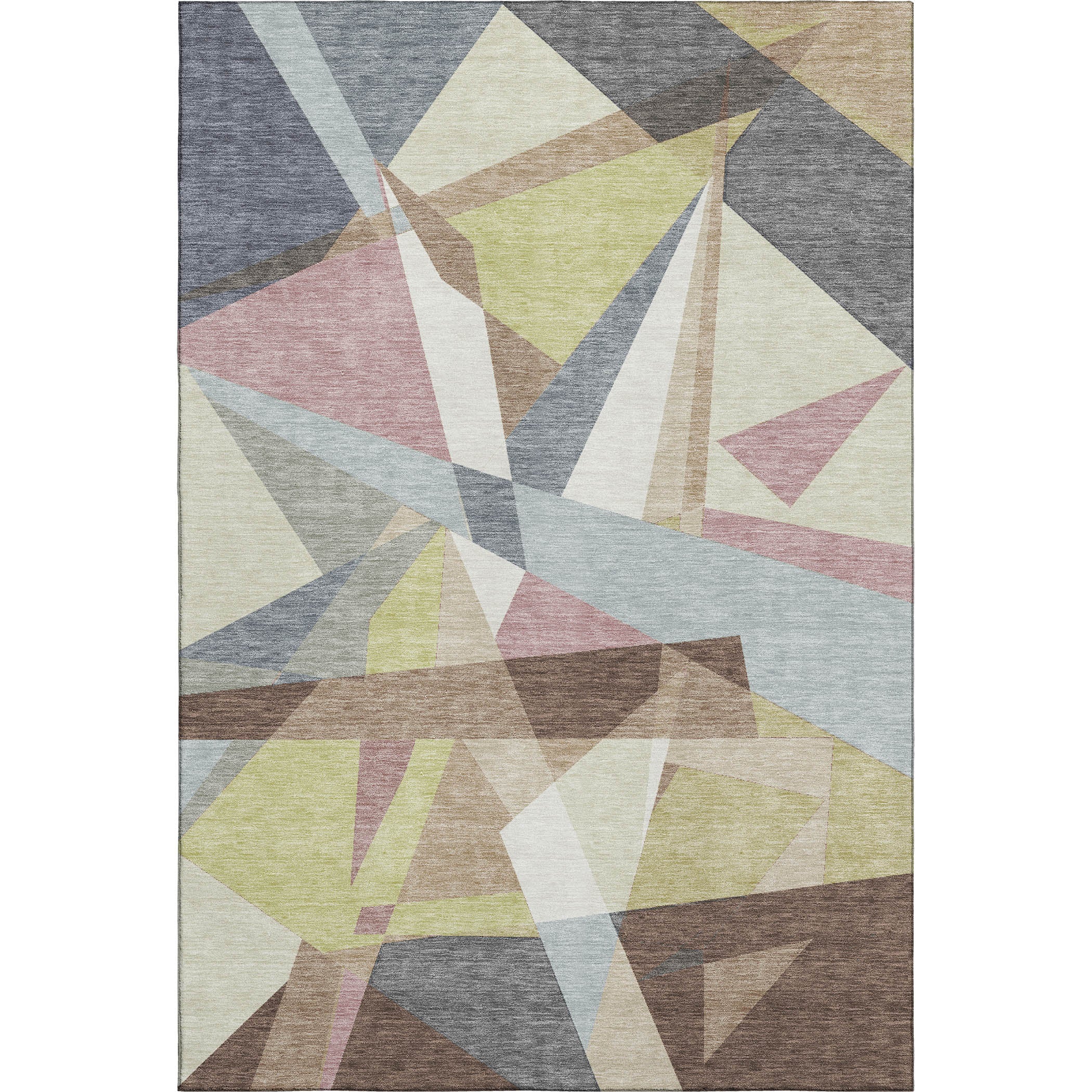 Cairo Machine Washable Transitional Khaki Brown Rug 2'6" x 3'10" #shape_Rectangle