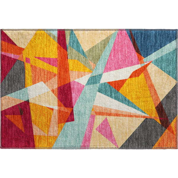 Cairo Machine Washable Transitional Orange Rug 1'8" x 2'6"