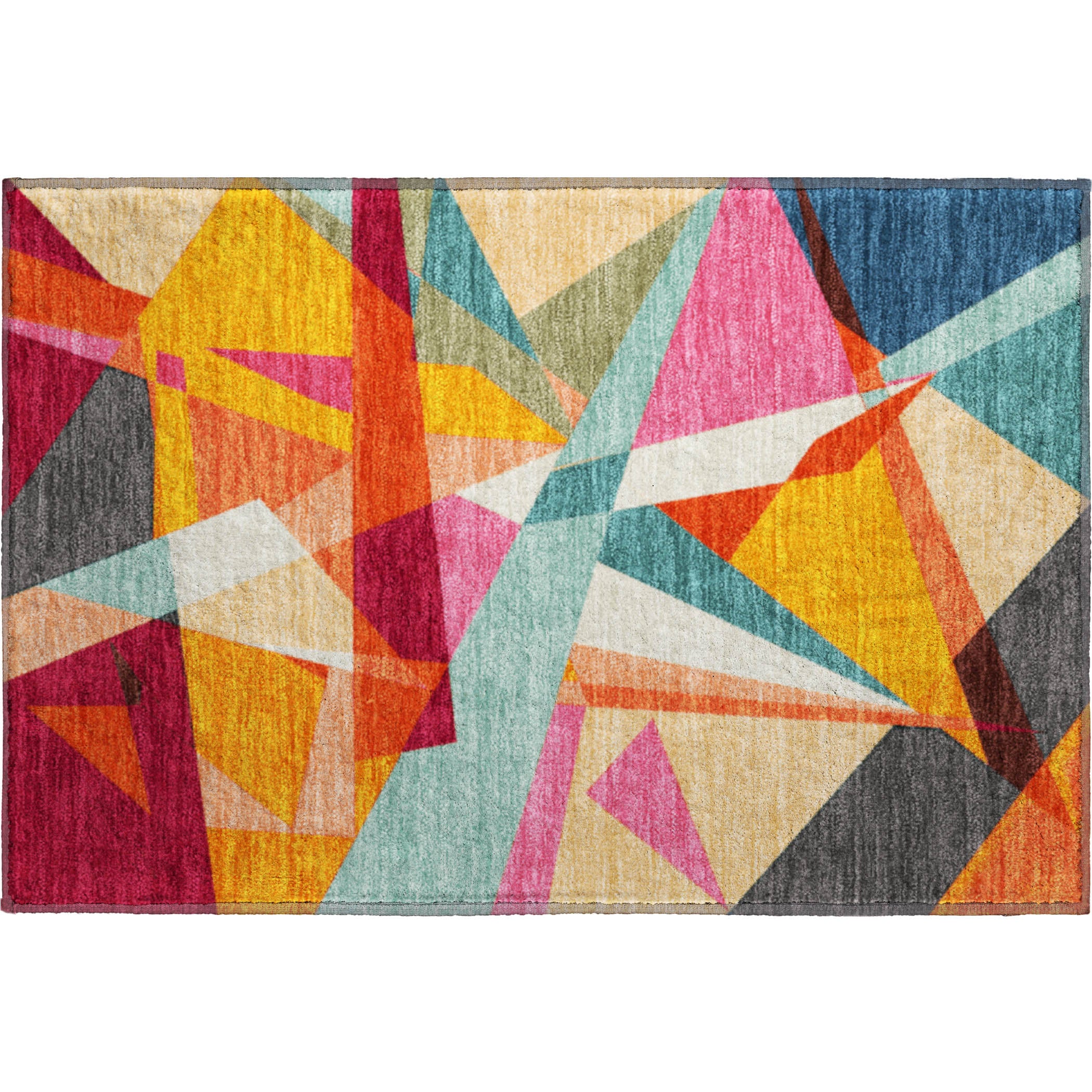 Cairo Machine Washable Transitional Orange Rug 1'8" x 2'6" #shape_Rectangle