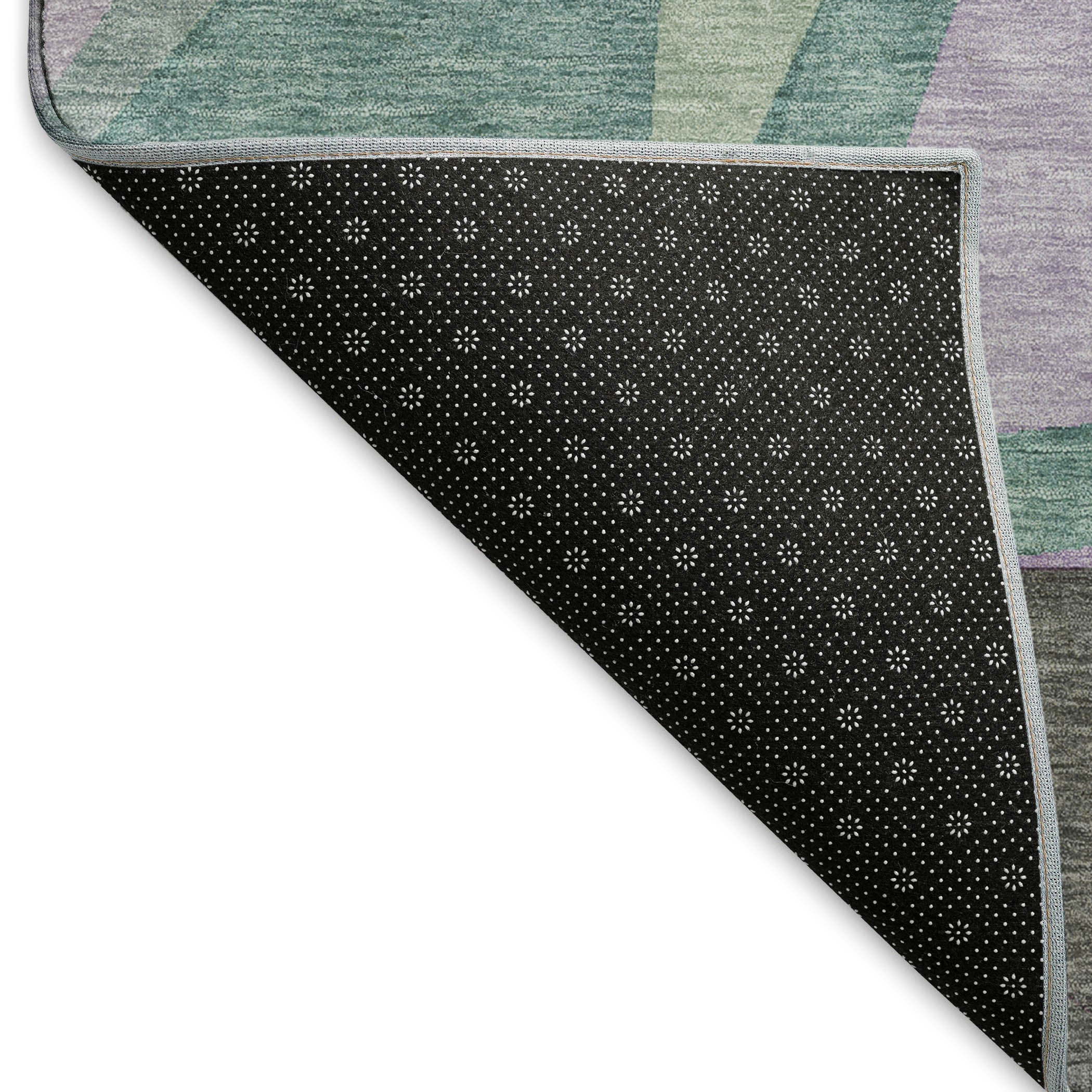 Cairo Machine Washable Transitional Purple Rug 1'8" x 2'6" #shape_Rectangle