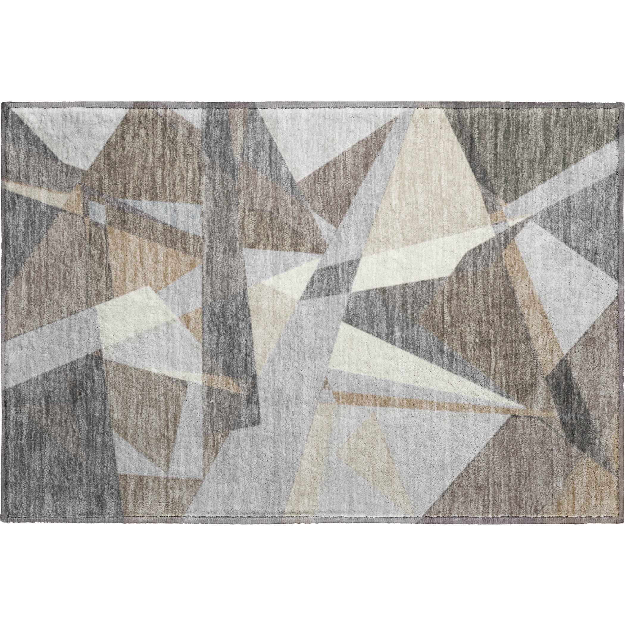 Cairo Machine Washable Transitional Taupe Brown Rug 1'8" x 2'6" #shape_Rectangle