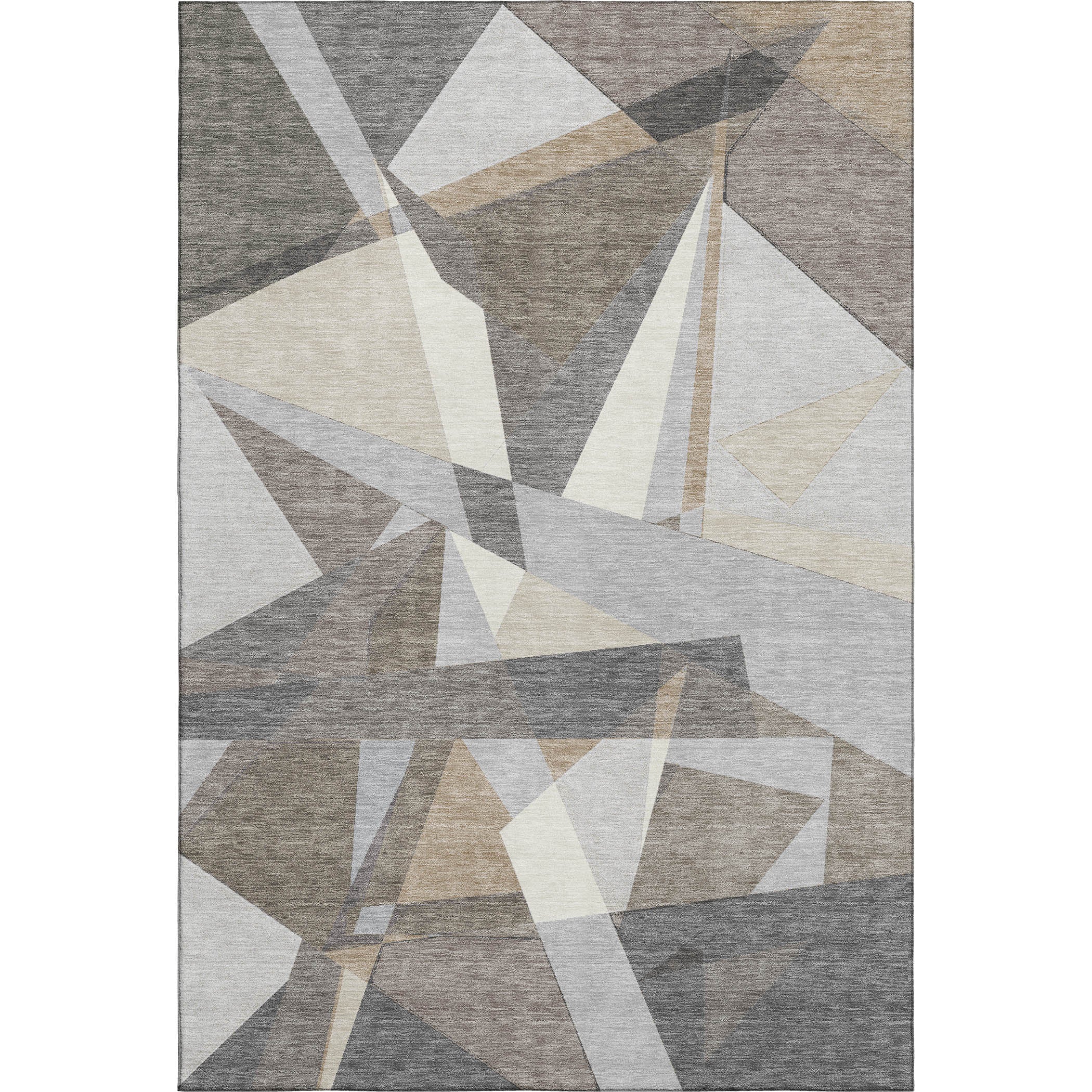 Cairo Machine Washable Transitional Taupe Brown Rug 2'6" x 3'10" #shape_Rectangle