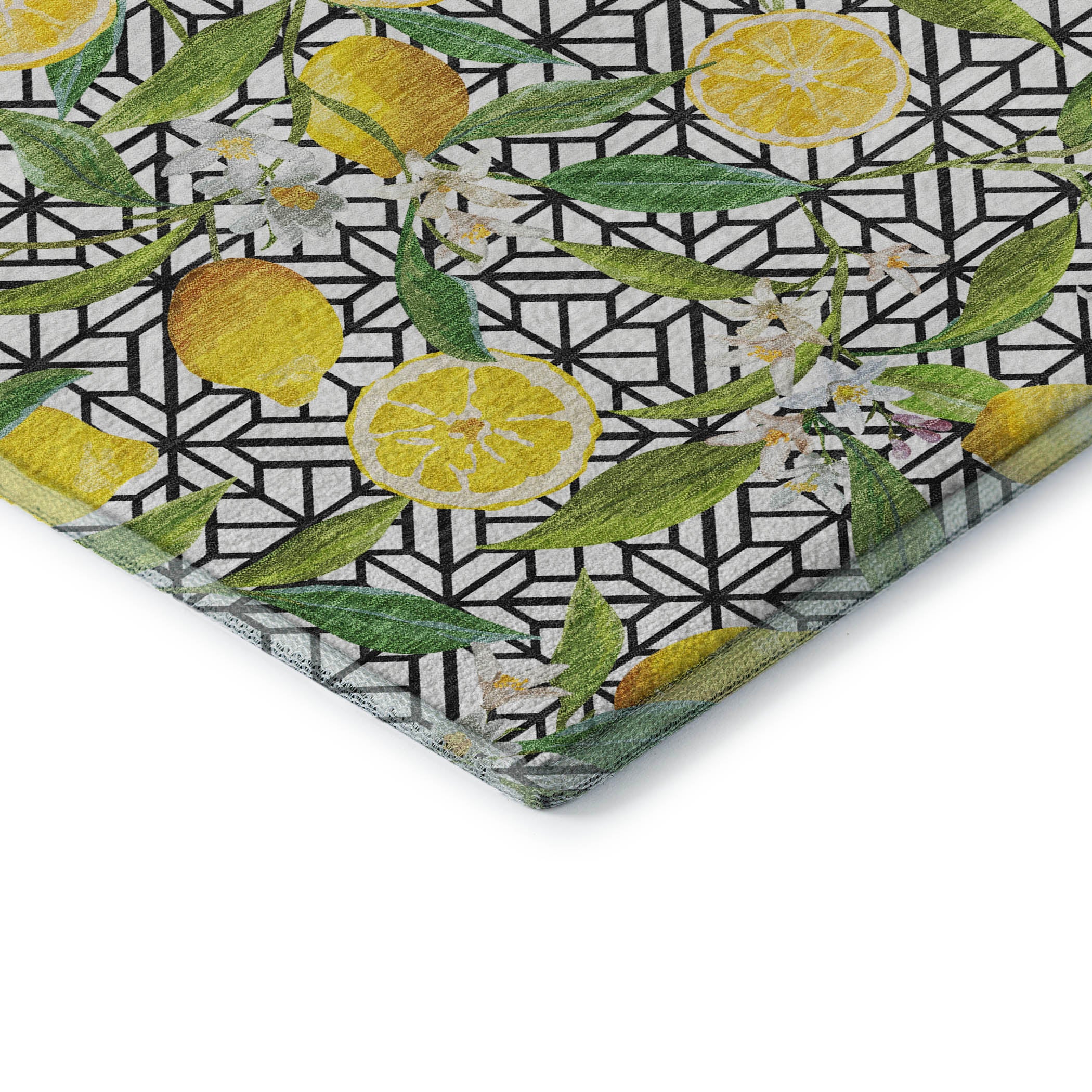 Reykjavik Machine Washable Kitchen Yellow Ivory Rug 1'8" x 2'6" #shape_Rectangle