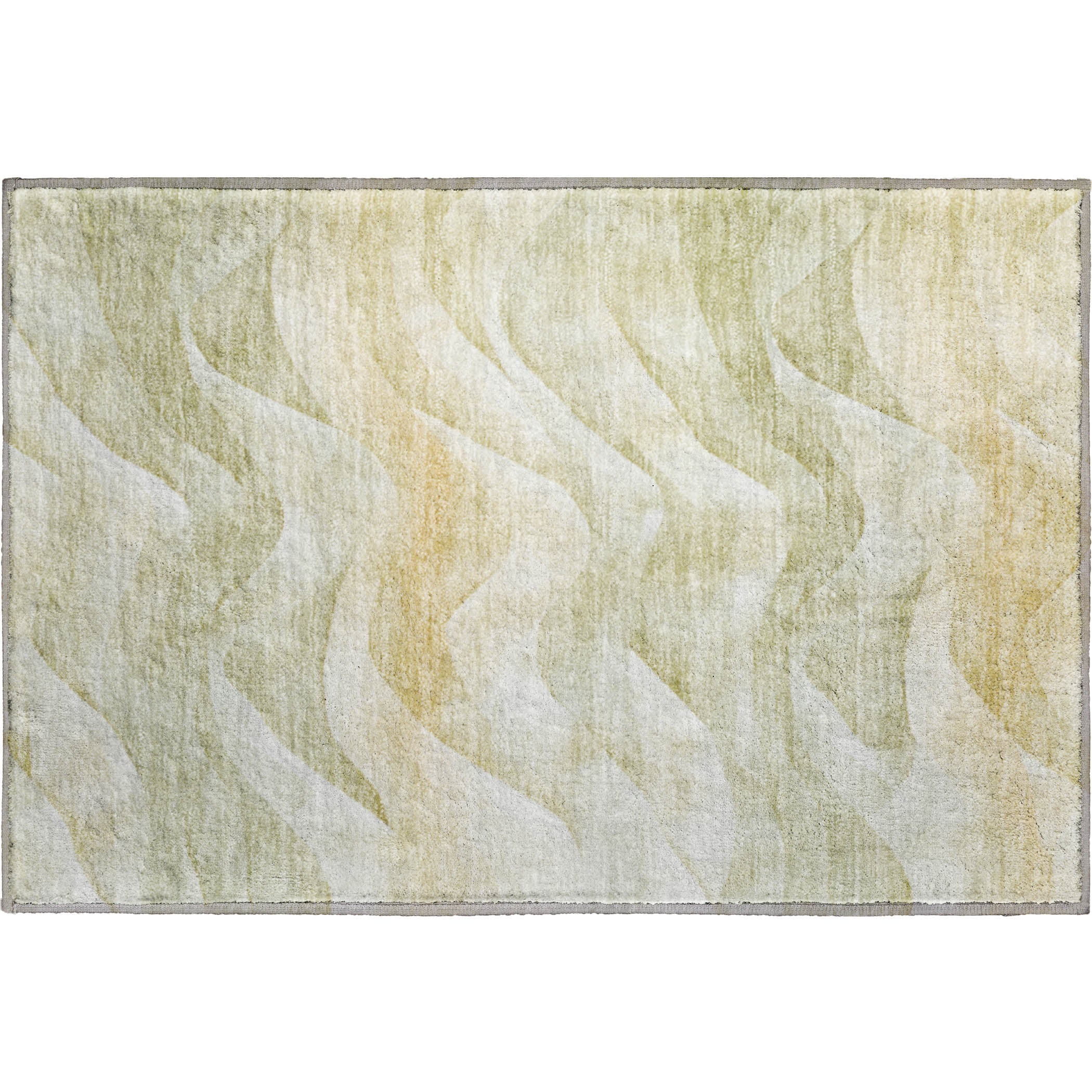 Oslo Machine Washable Transitional Aloe Green Rug 1'8" x 2'6" #shape_Rectangle