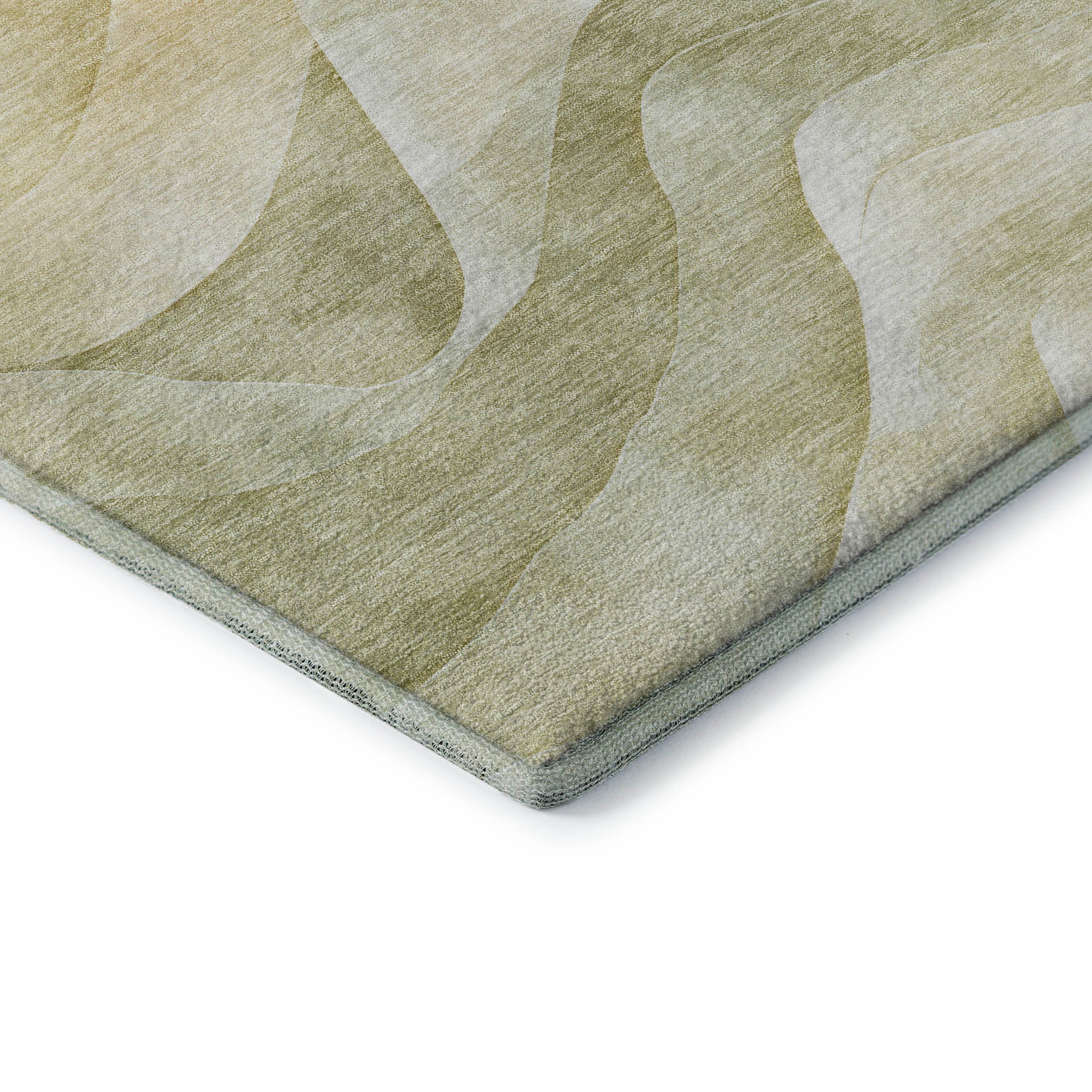 Oslo Machine Washable Transitional Aloe Green Rug 1'8" x 2'6" #shape_Rectangle
