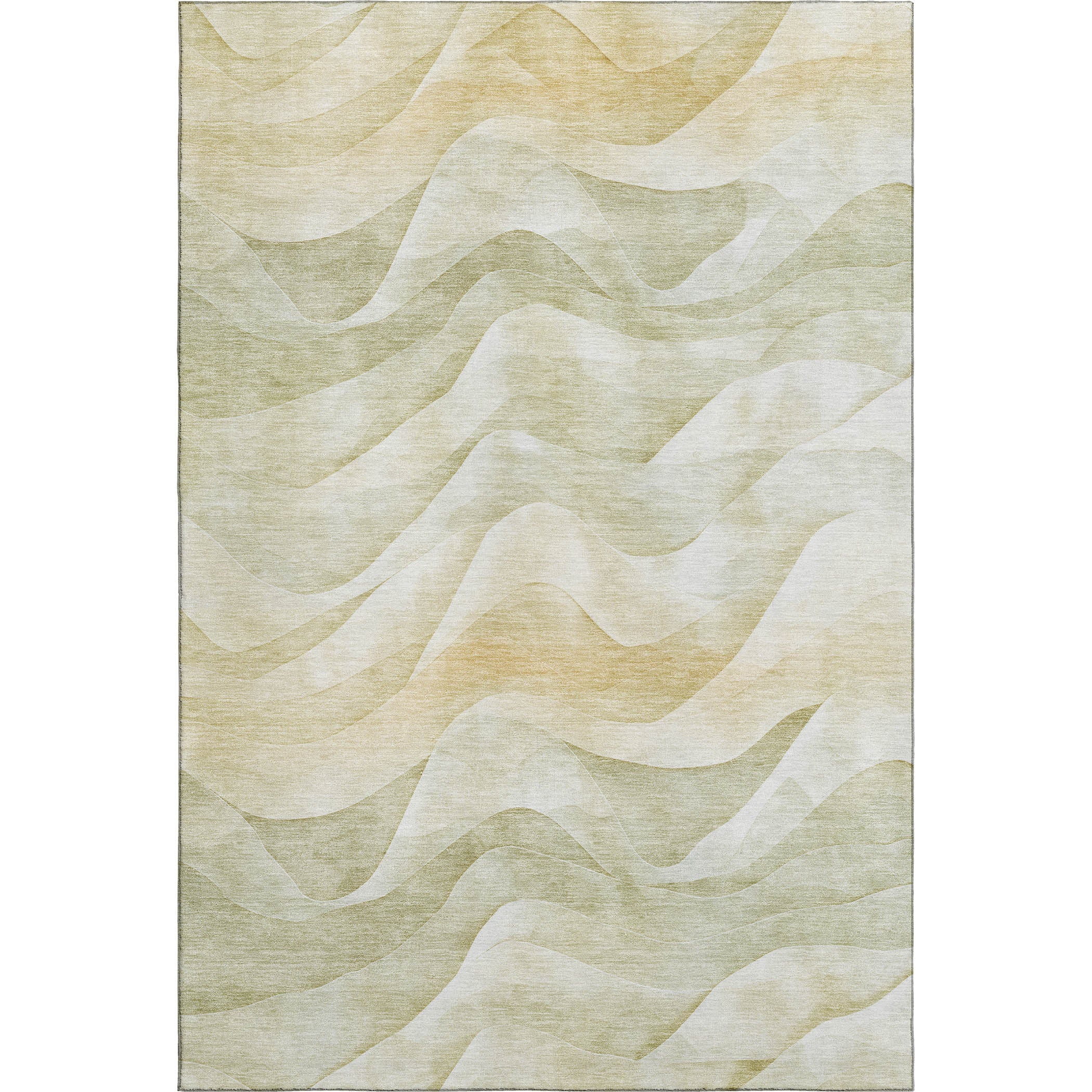 Oslo Machine Washable Transitional Aloe Green Rug 2'6" x 3'10" #shape_Rectangle