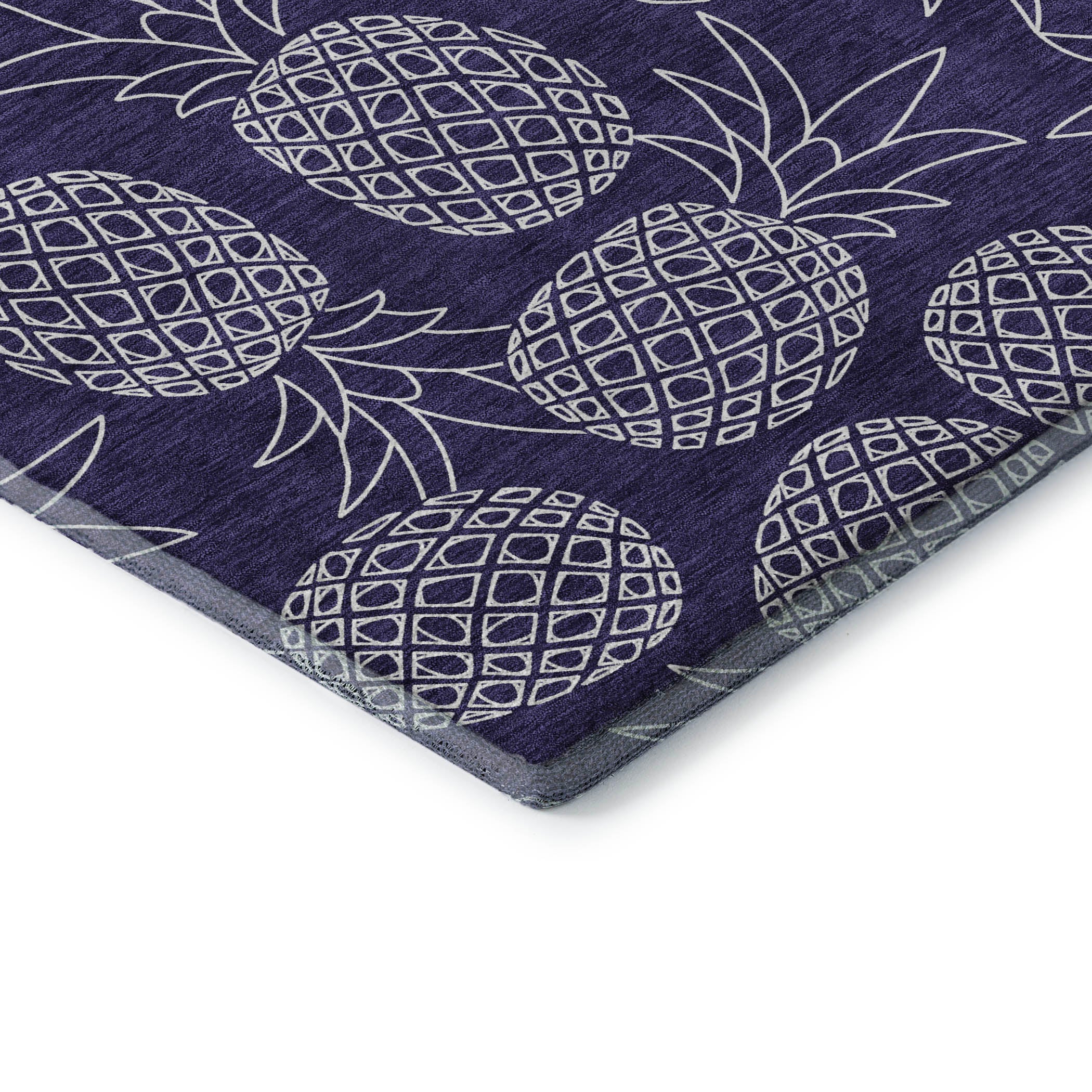 Seville Machine Washable Kitchen Blue Rug 1'8" x 2'6" #shape_Rectangle