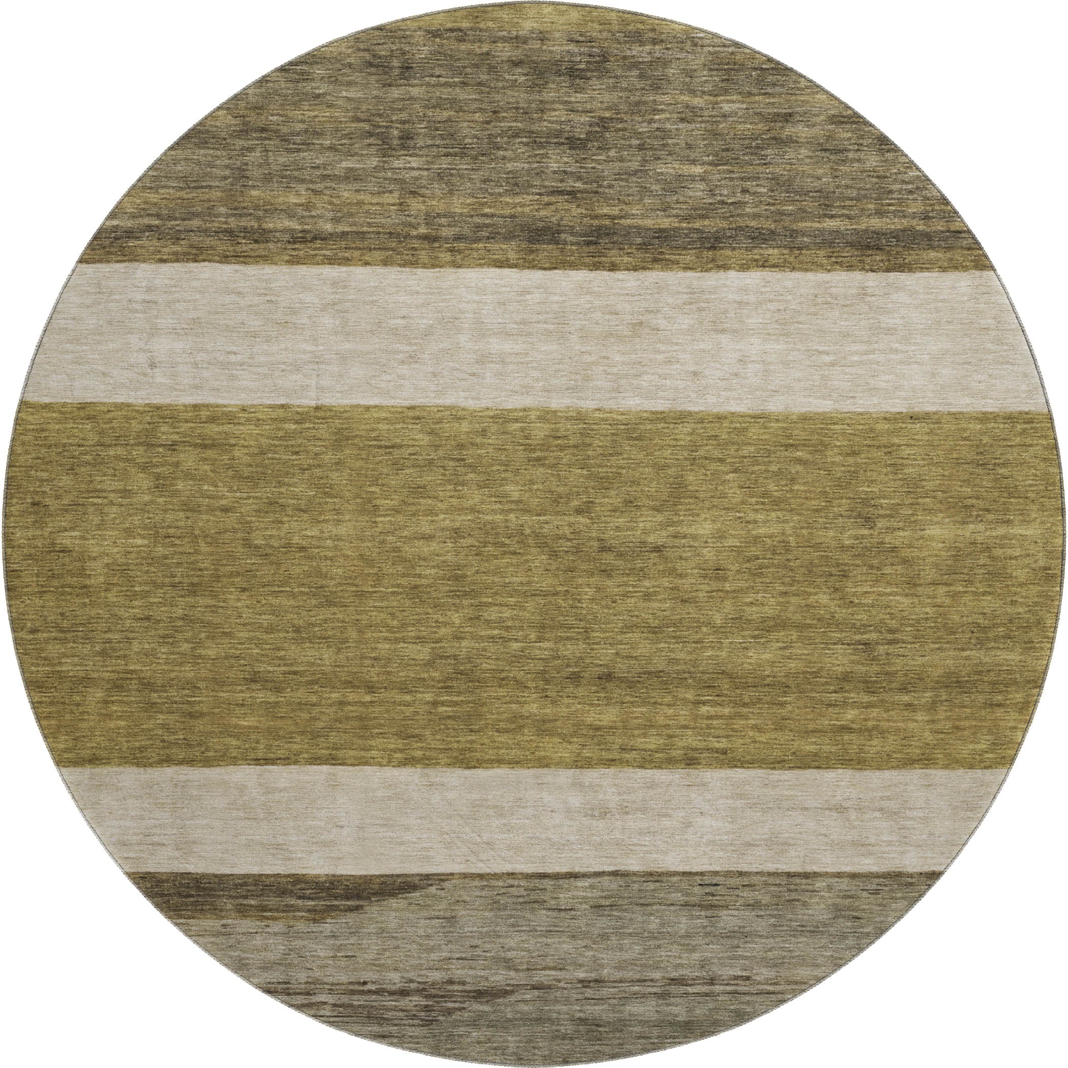 Ghent Machine Washable Transitional Coffee Brown Rug 8' x 8' #shape_Round