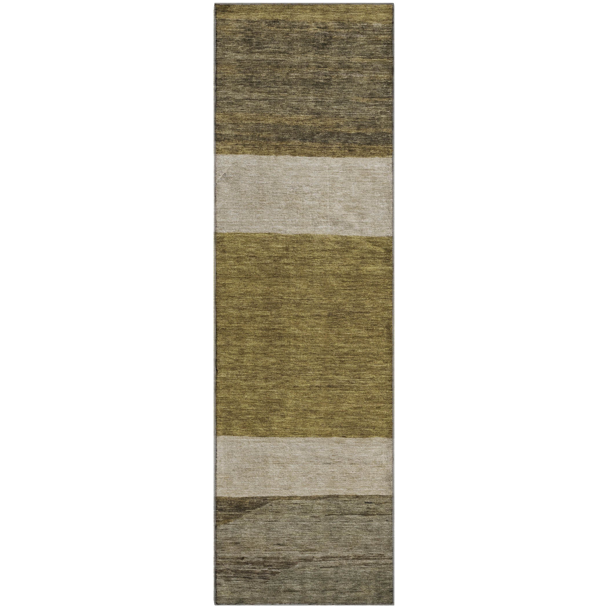 Ghent Machine Washable Transitional Coffee Brown Rug 2'3" x 7'6" #shape_Runner
