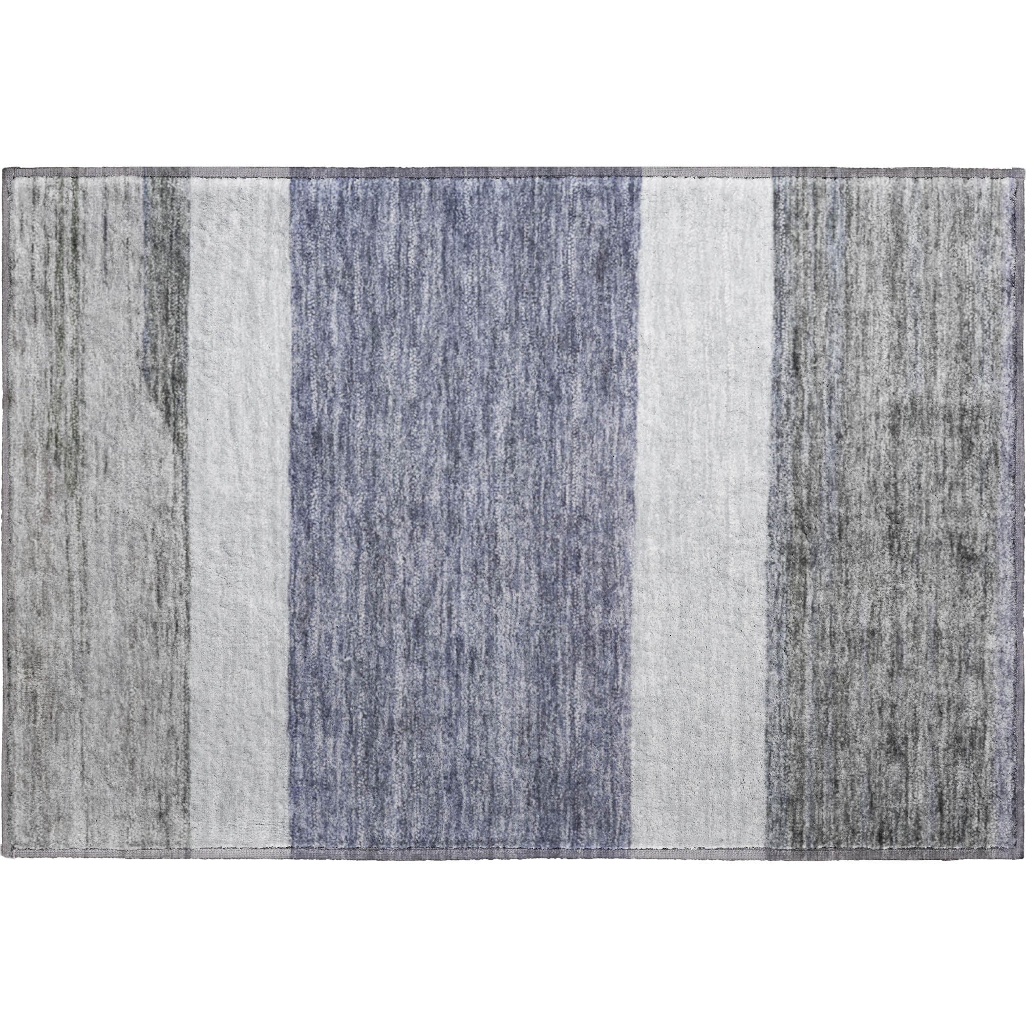 Ghent Machine Washable Transitional Denim Blue Rug 1'8" x 2'6" #shape_Rectangle