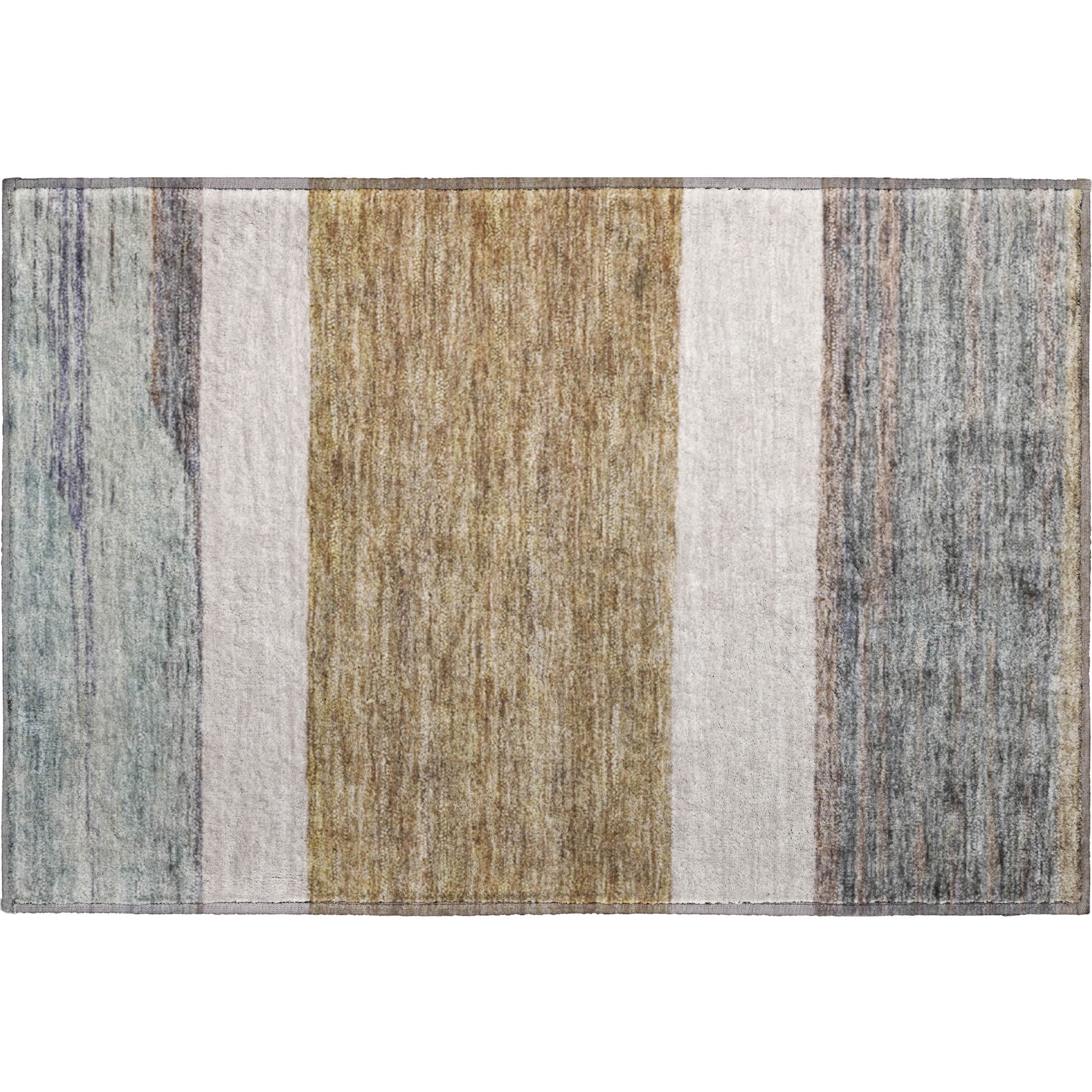Ghent Machine Washable Transitional Mocha Brown Rug 1'8" x 2'6" #shape_Rectangle