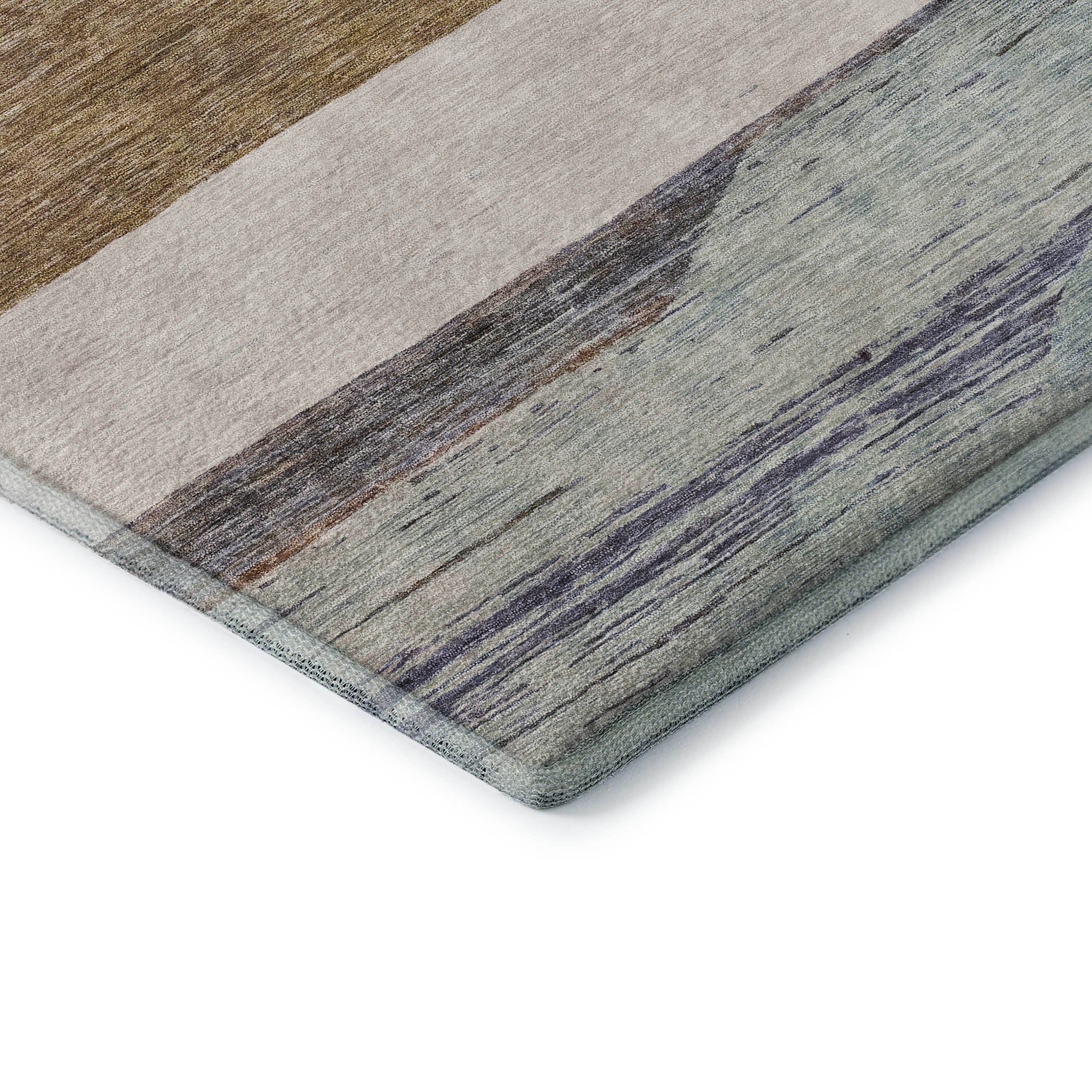 Ghent Machine Washable Transitional Mocha Brown Rug 1'8" x 2'6" #shape_Rectangle