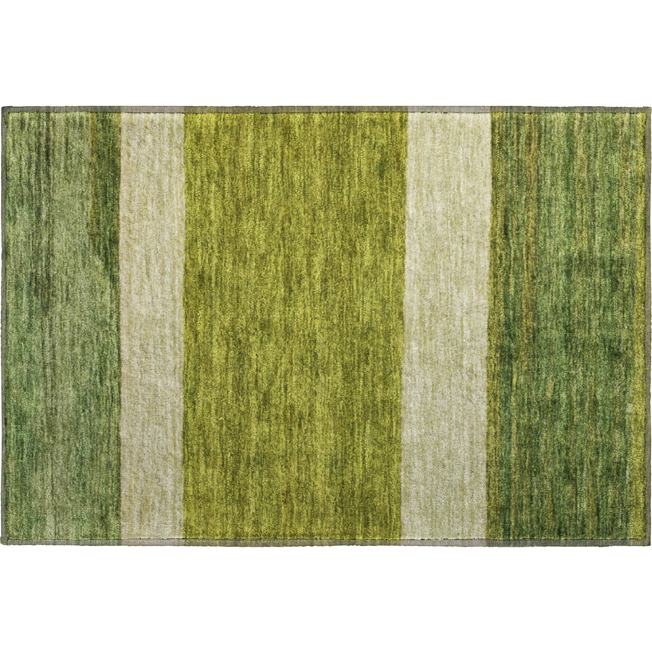 Ghent Machine Washable Transitional Olive Green Rug 1'8" x 2'6" #shape_Rectangle