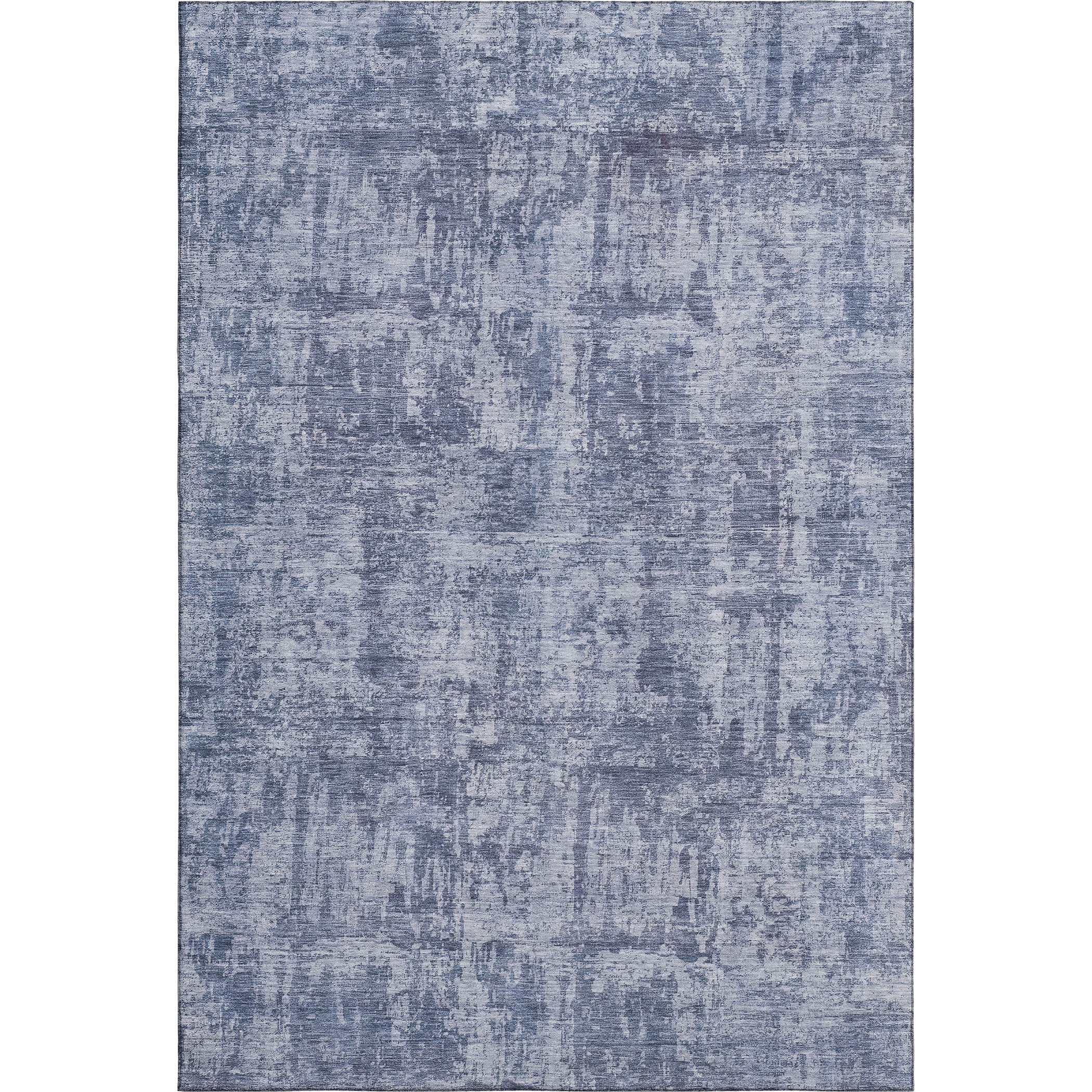 Queenstown Machine Washable Transitional Blue Rug 2'6" x 3'10" #shape_Rectangle