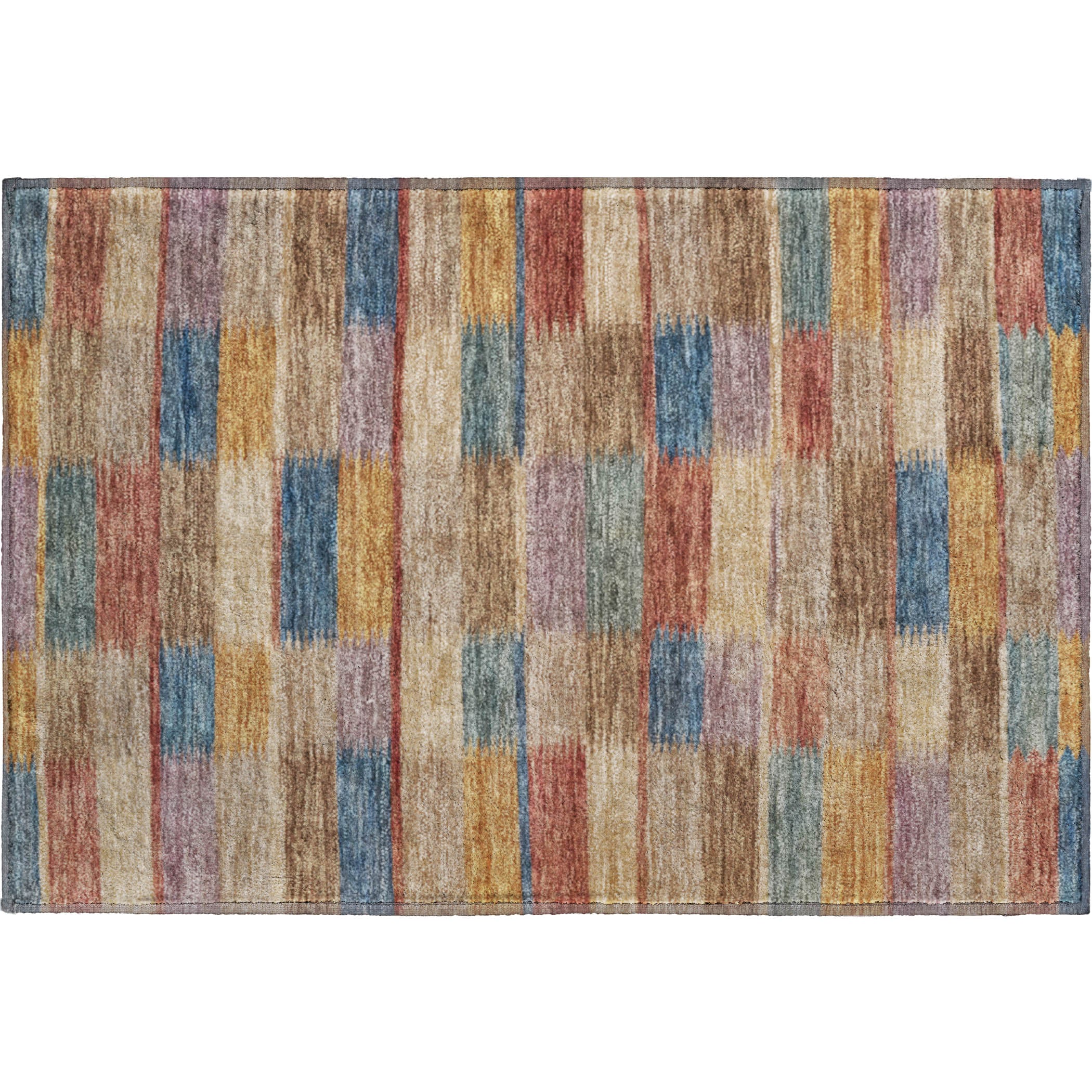 Bergen Machine Washable Transitional Beige Brown Rug 1'8" x 2'6" #shape_Rectangle