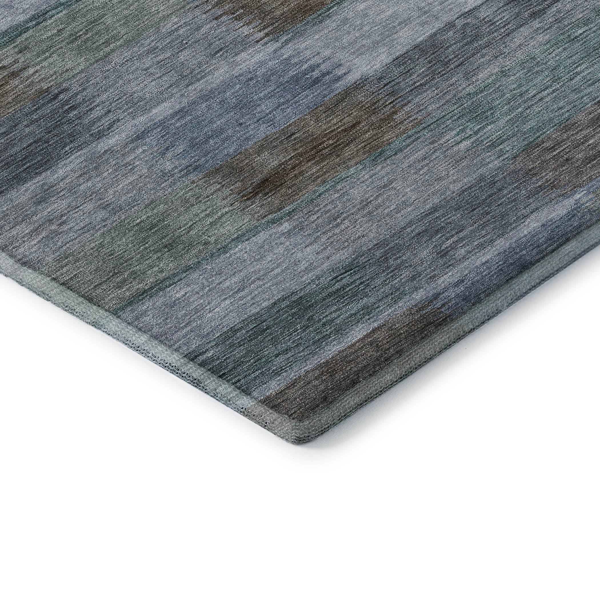 Bergen Machine Washable Transitional Blue Rug 1'8" x 2'6" #shape_Rectangle
