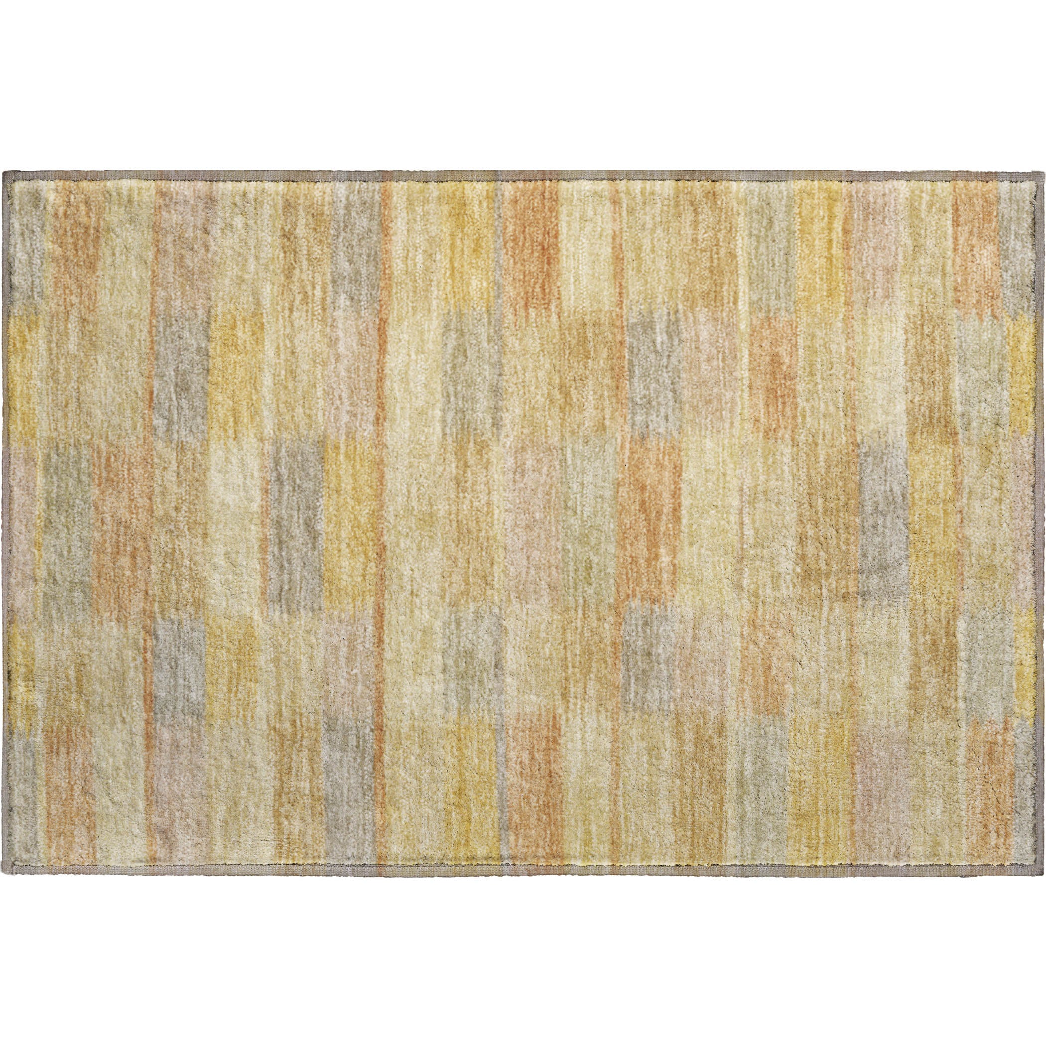 Bergen Machine Washable Transitional Wheat Gold Rug 1'8" x 2'6" #shape_Rectangle