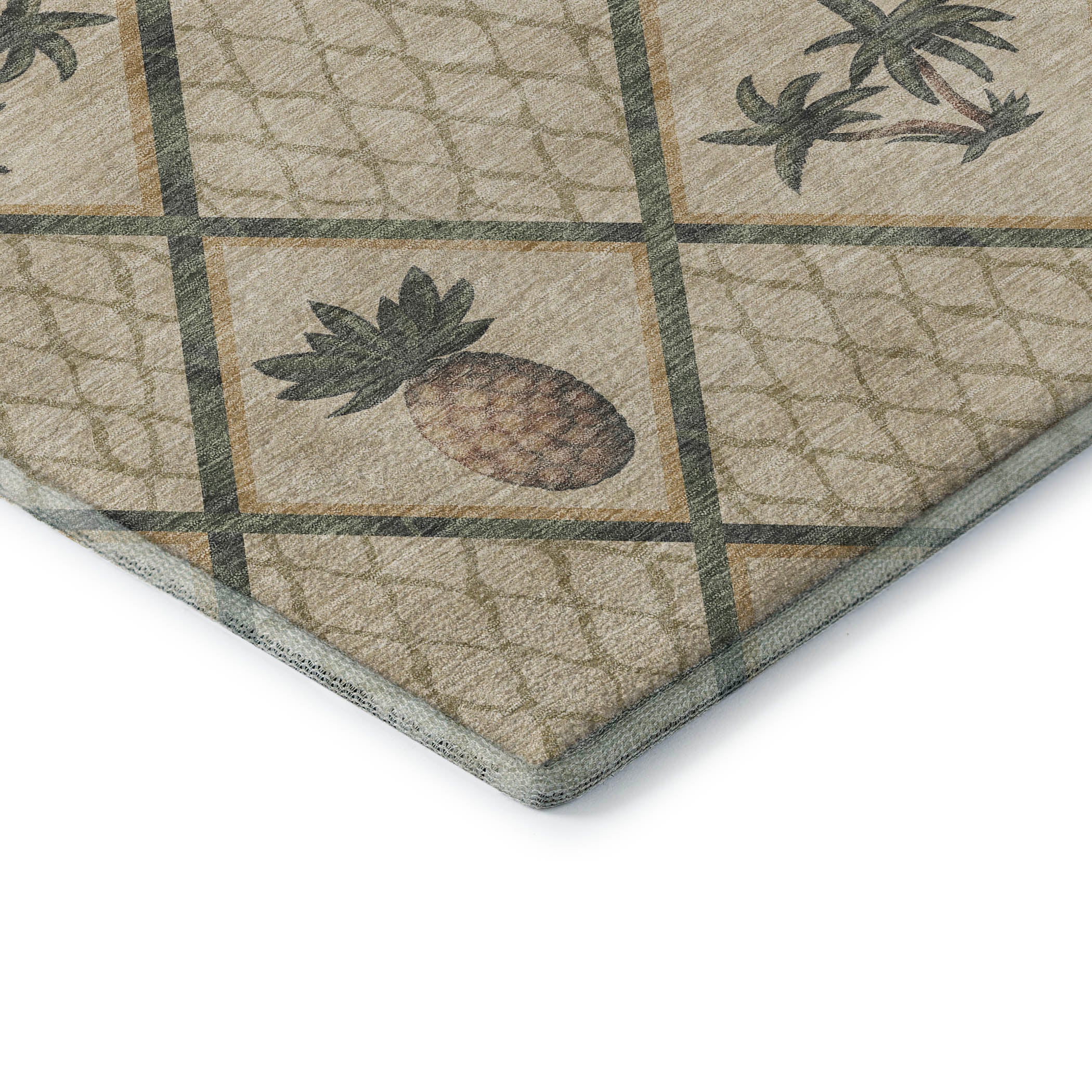 Valletta Machine Washable Kitchen Palm Beige Rug 1'8" x 2'6" #shape_Rectangle