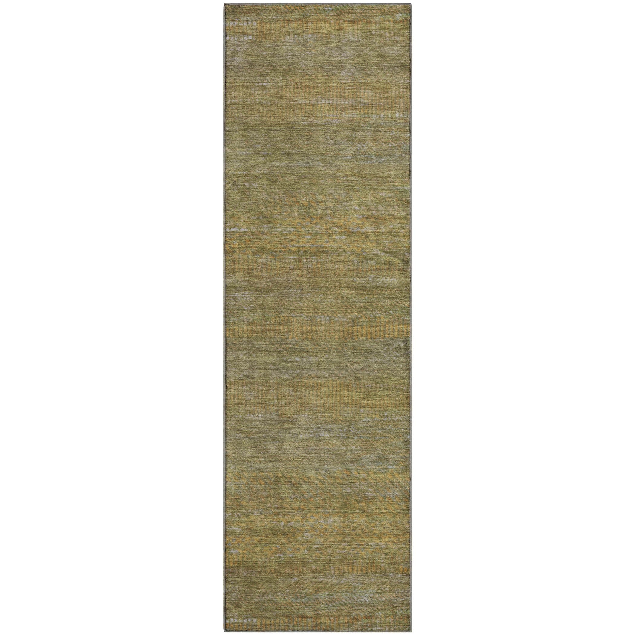 Nairobi Machine Washable Transitional Sage Green Rug 2'3" x 7'6" #shape_Runner