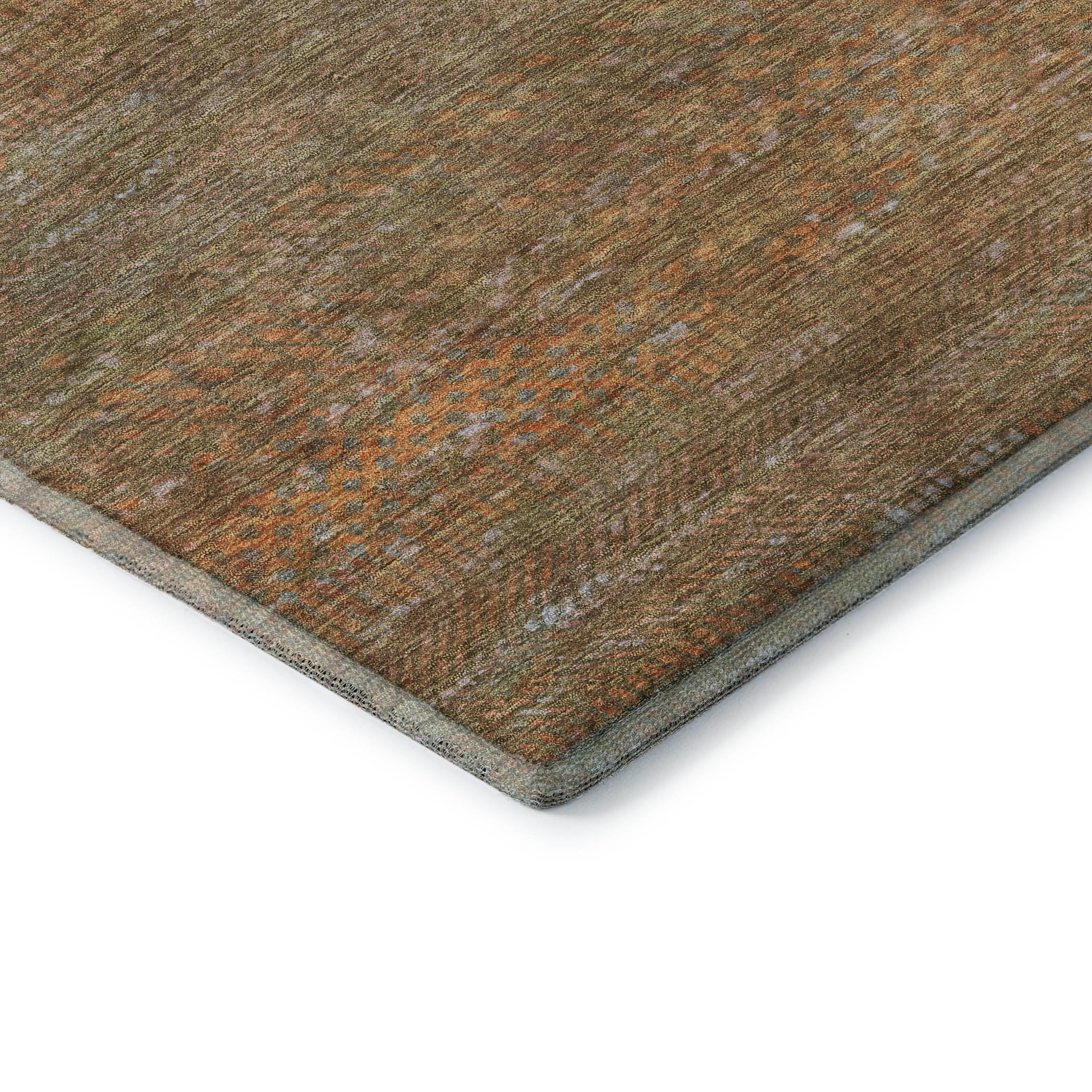 Nairobi Machine Washable Transitional Taupe Brown Rug 1'8" x 2'6" #shape_Rectangle