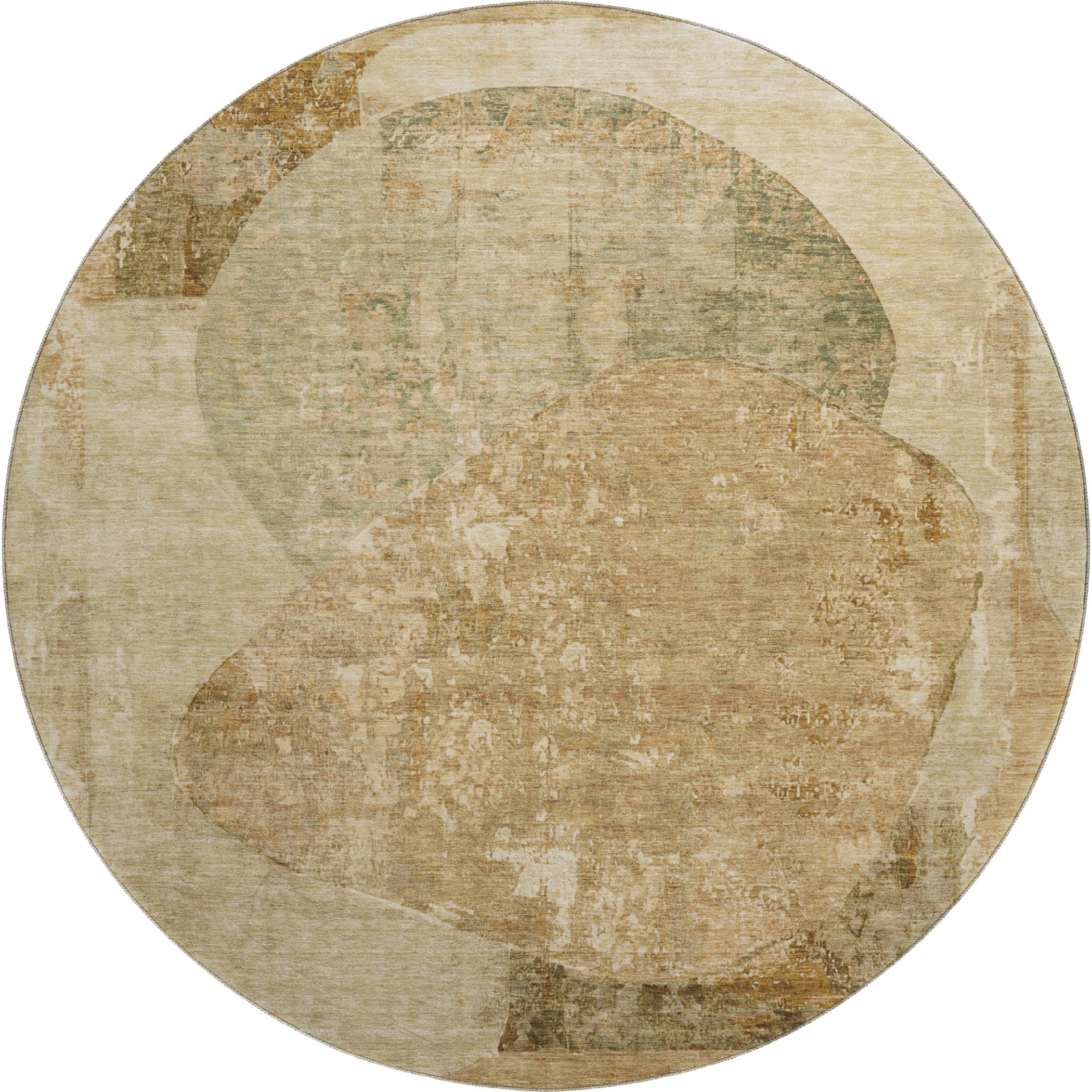 Jaipur Machine Washable Transitional Brown Rug 8' x 8' #shape_Round