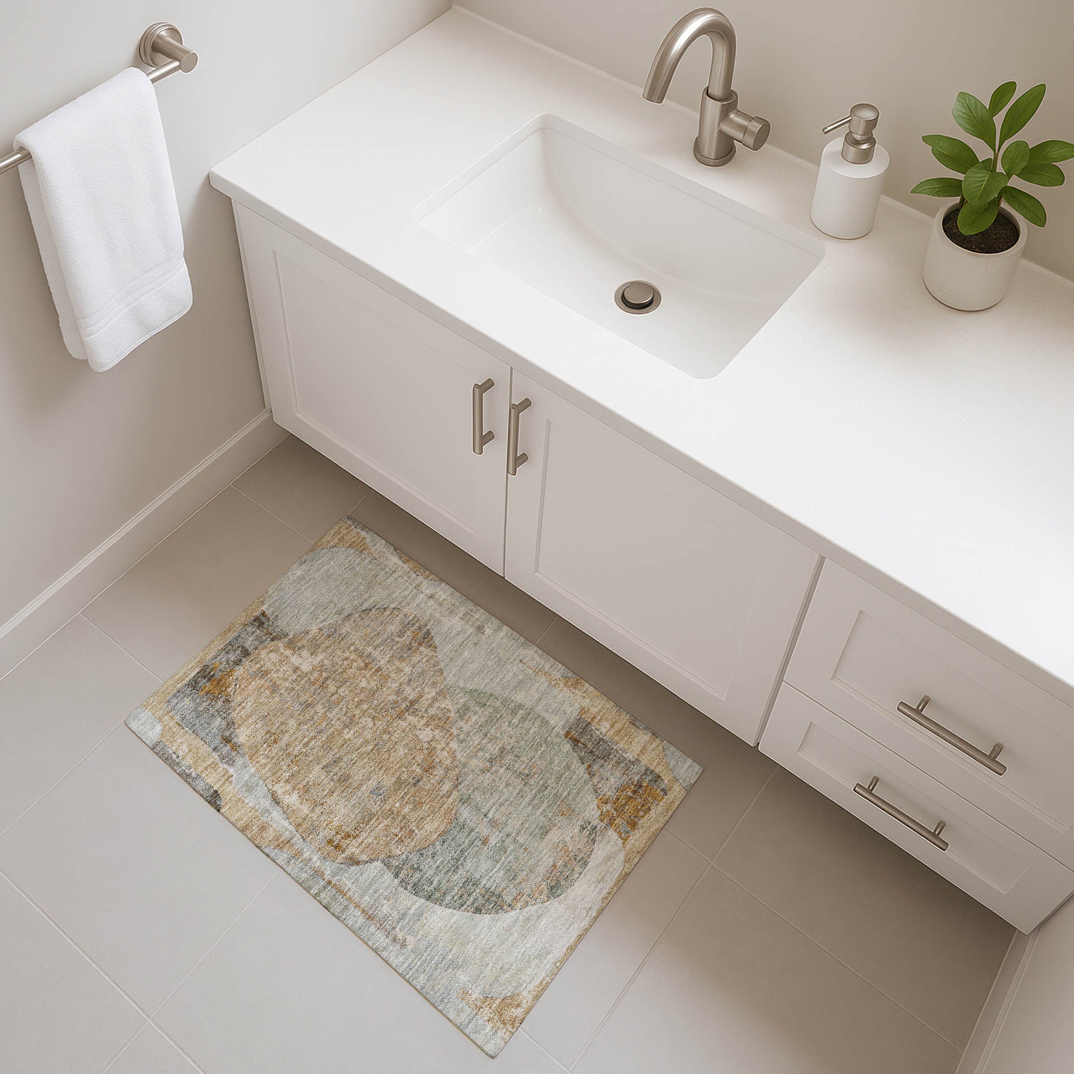 Jaipur Machine Washable Transitional Gray Rug 1'8" x 2'6" #shape_Rectangle