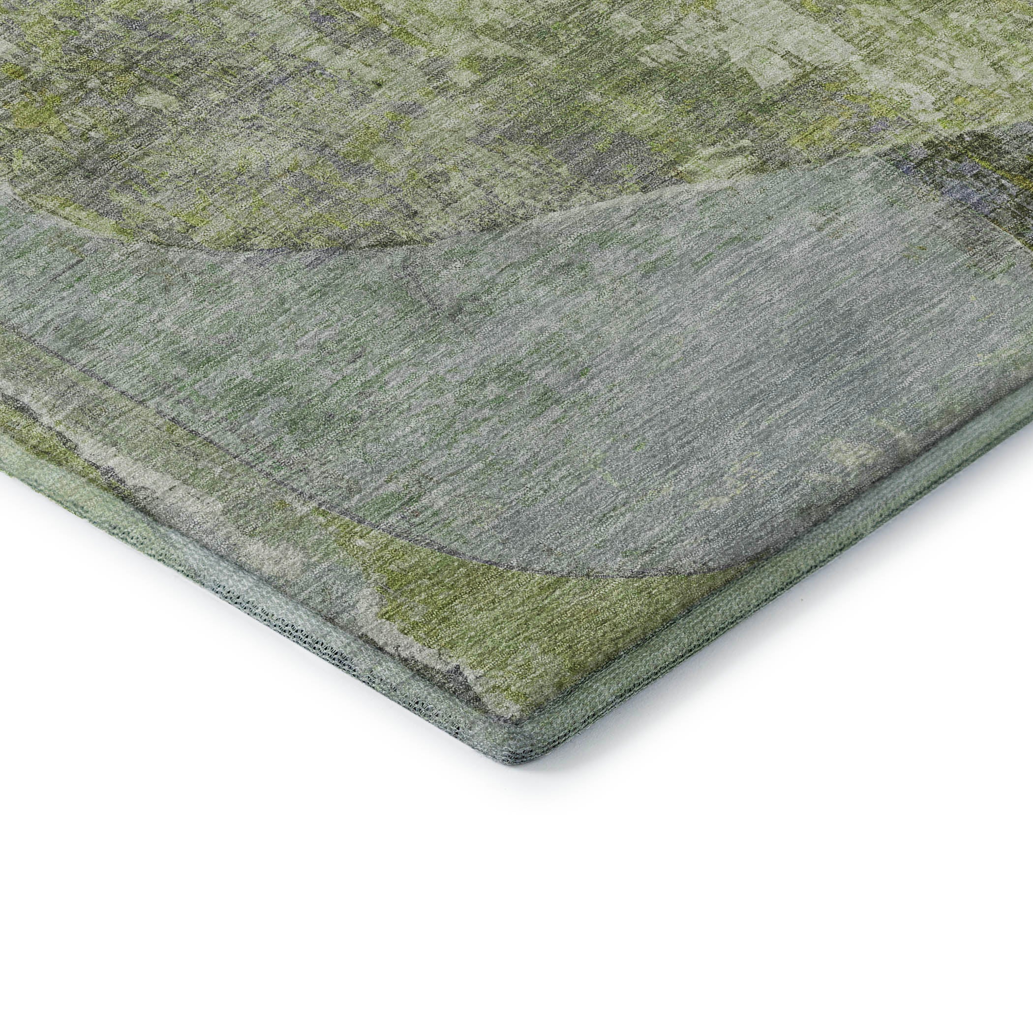 Jaipur Machine Washable Transitional Green Rug 1'8" x 2'6" #shape_Rectangle