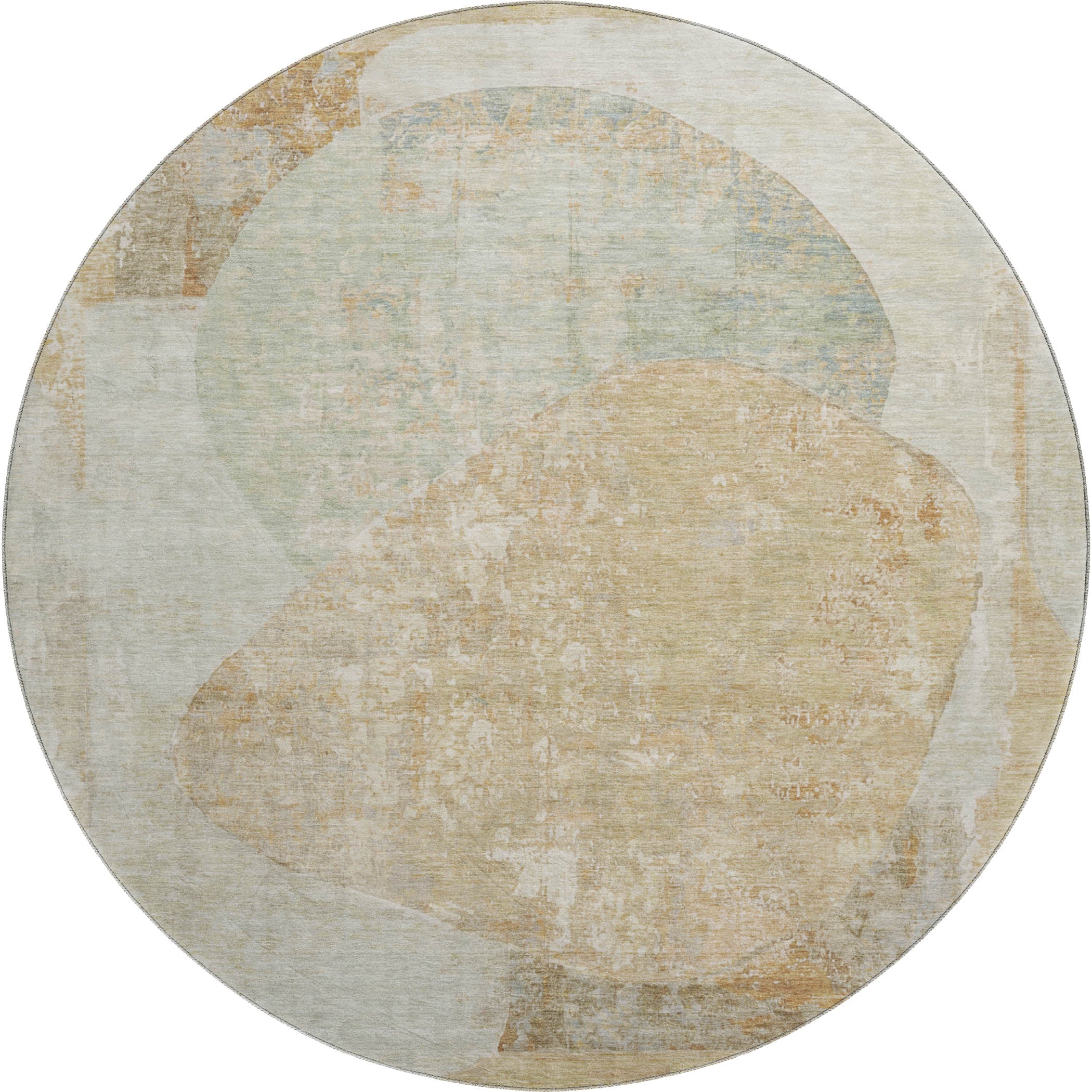 Jaipur Machine Washable Transitional Taupe Brown Rug 8' x 8' #shape_Round