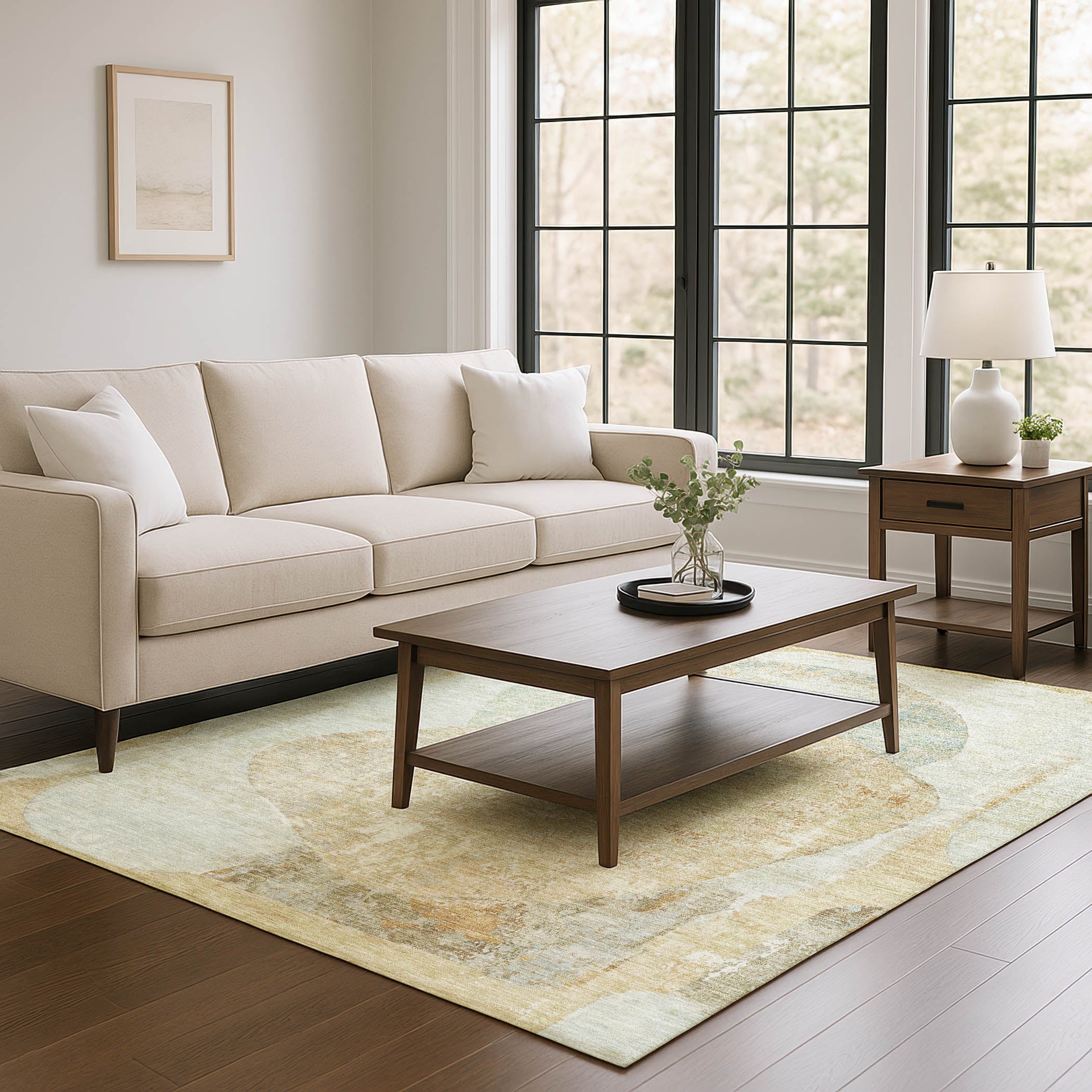 Jaipur Machine Washable Transitional Taupe Brown Rug 2'6" x 3'10" #shape_Rectangle