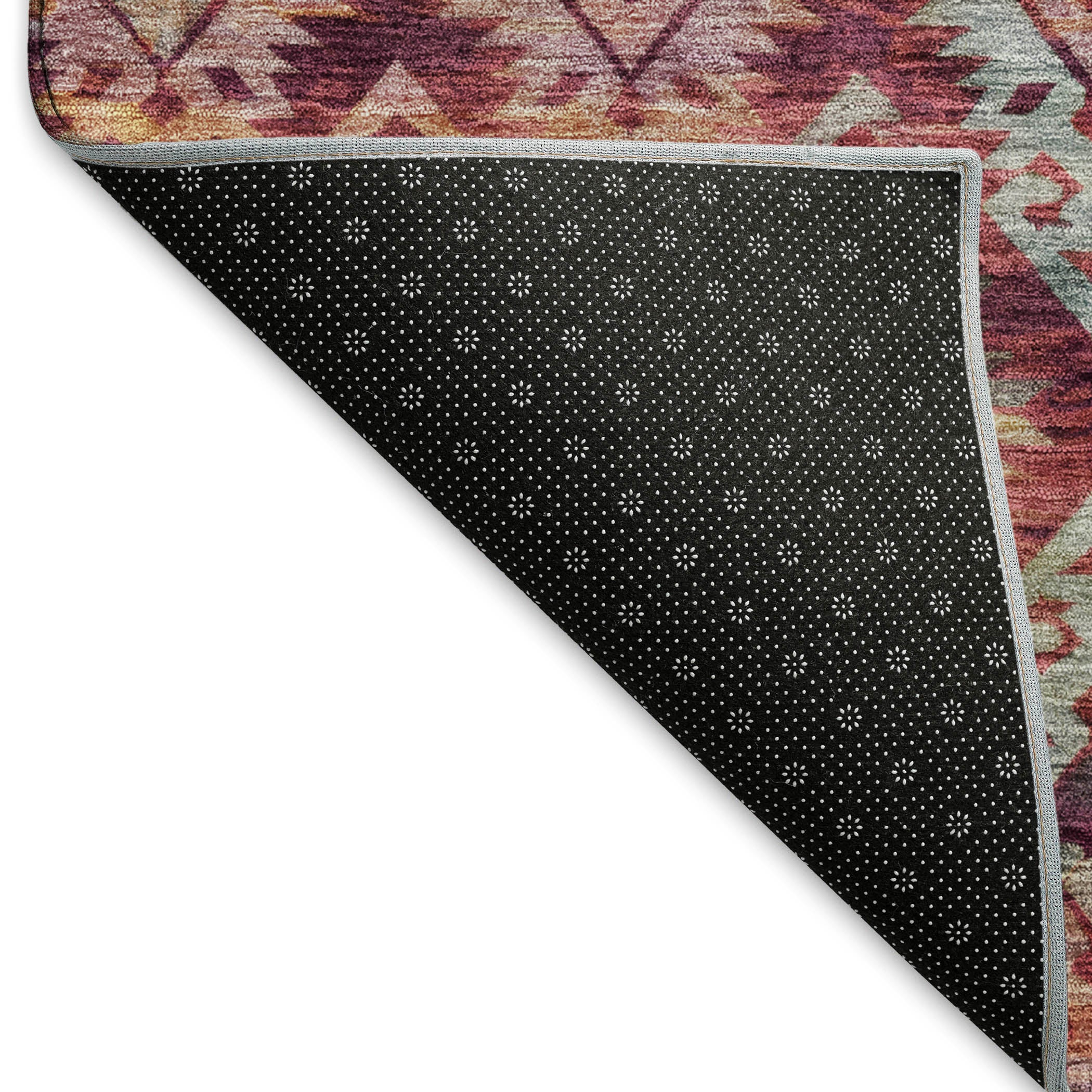 Bruges Machine Washable Transitional Paprika Orange Rug 1'8" x 2'6" #shape_Rectangle