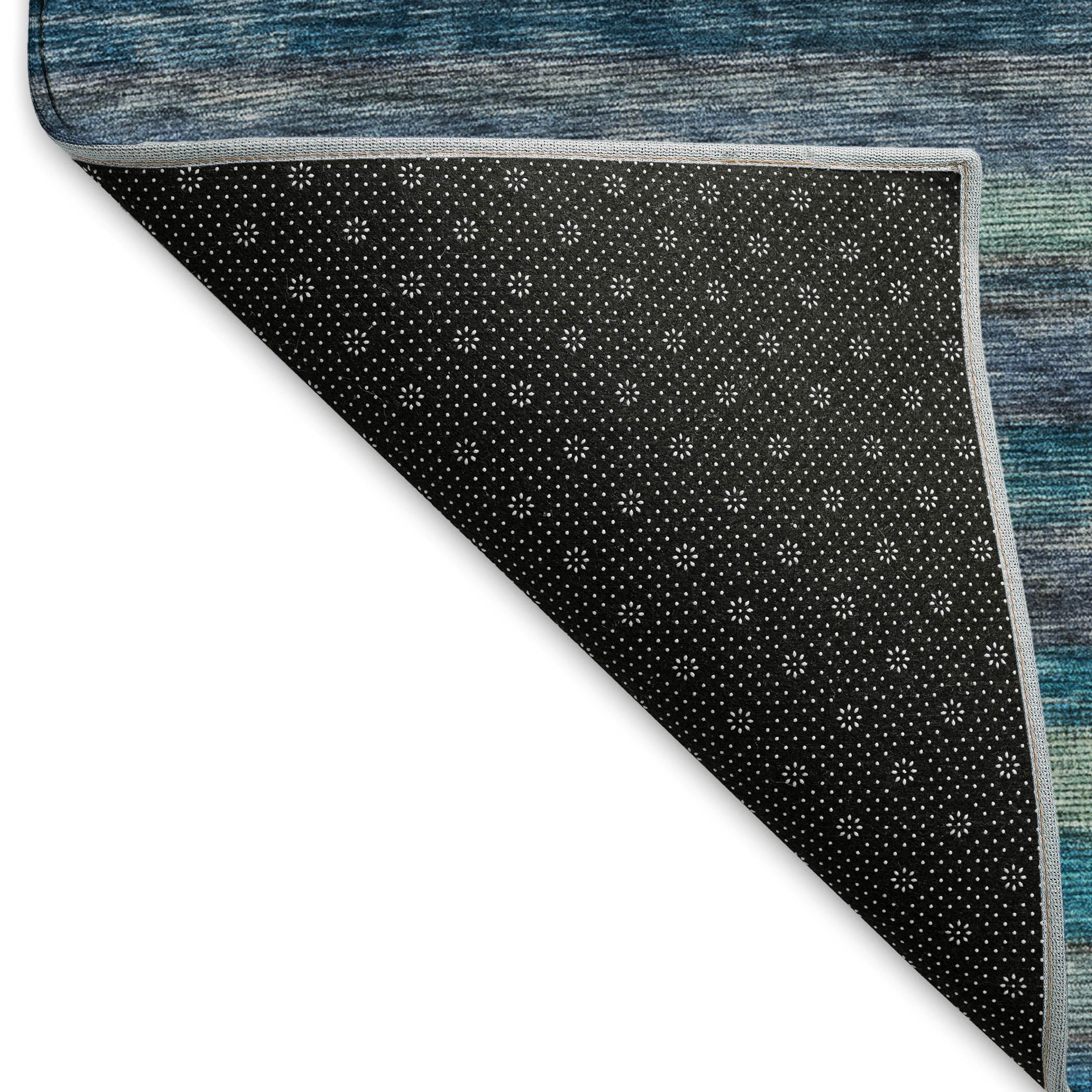 Athens Machine Washable Transitional Blue Rug 1'8" x 2'6" #shape_Rectangle