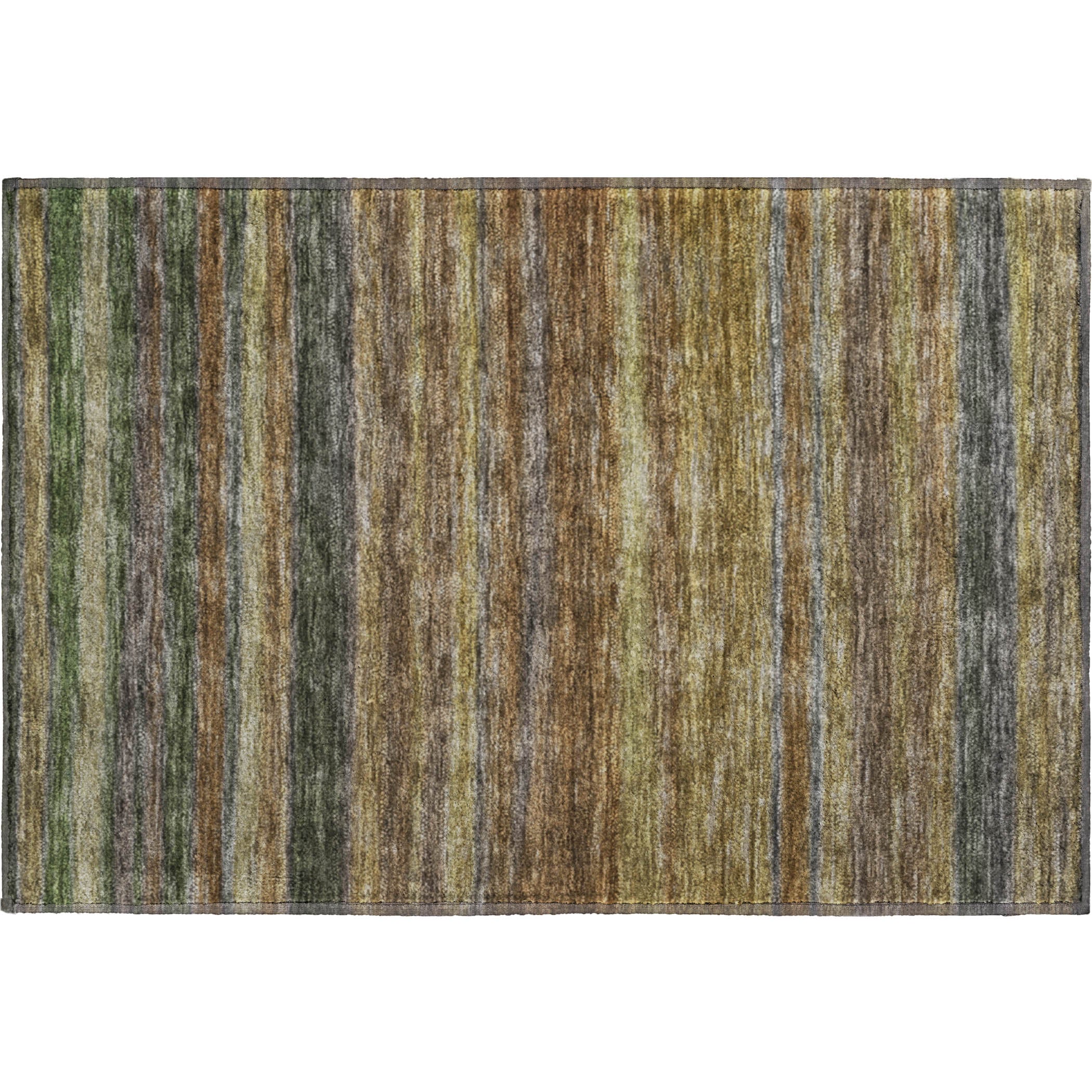 Athens Machine Washable Transitional Brown Rug 1'8" x 2'6" #shape_Rectangle
