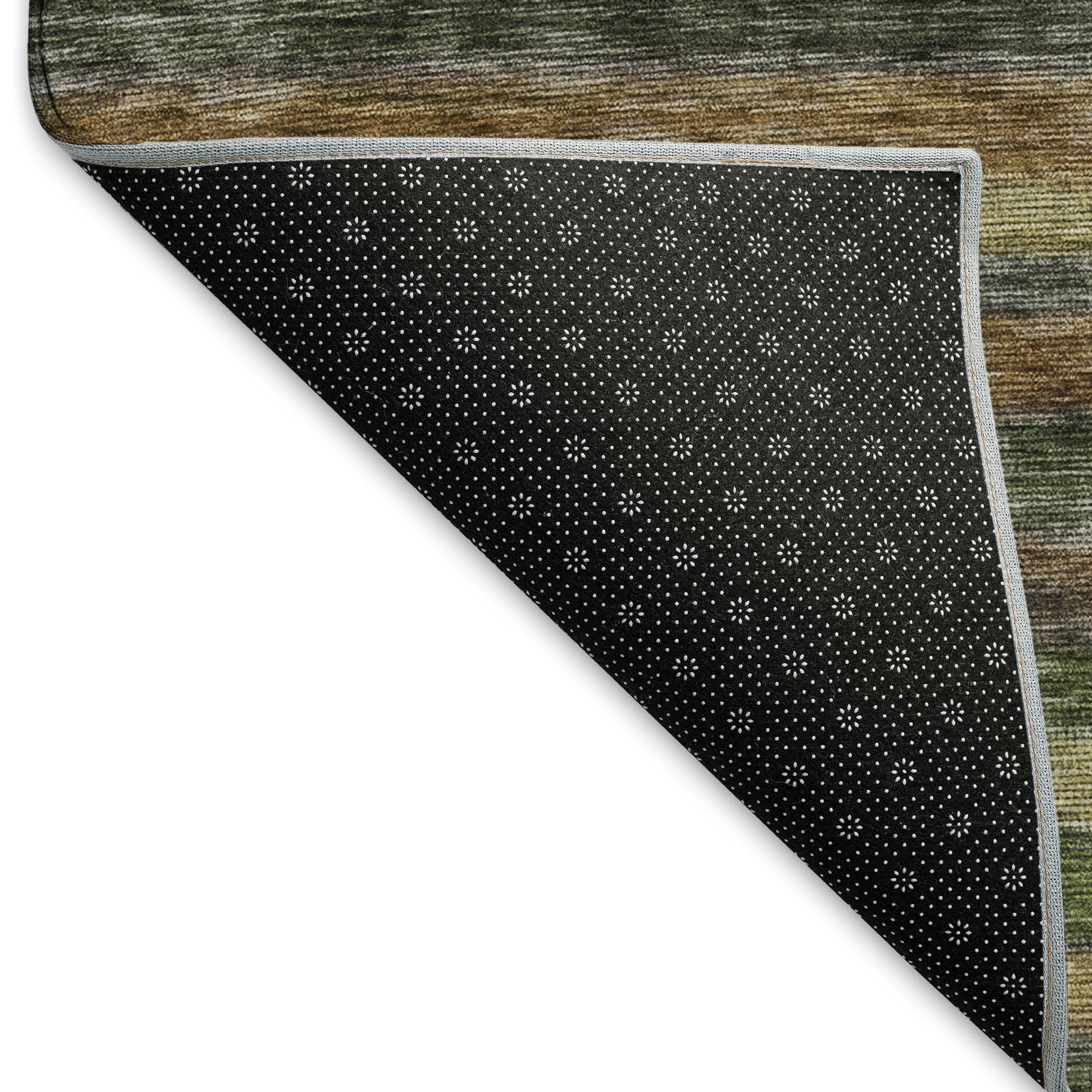 Athens Machine Washable Transitional Brown Rug 1'8" x 2'6" #shape_Rectangle