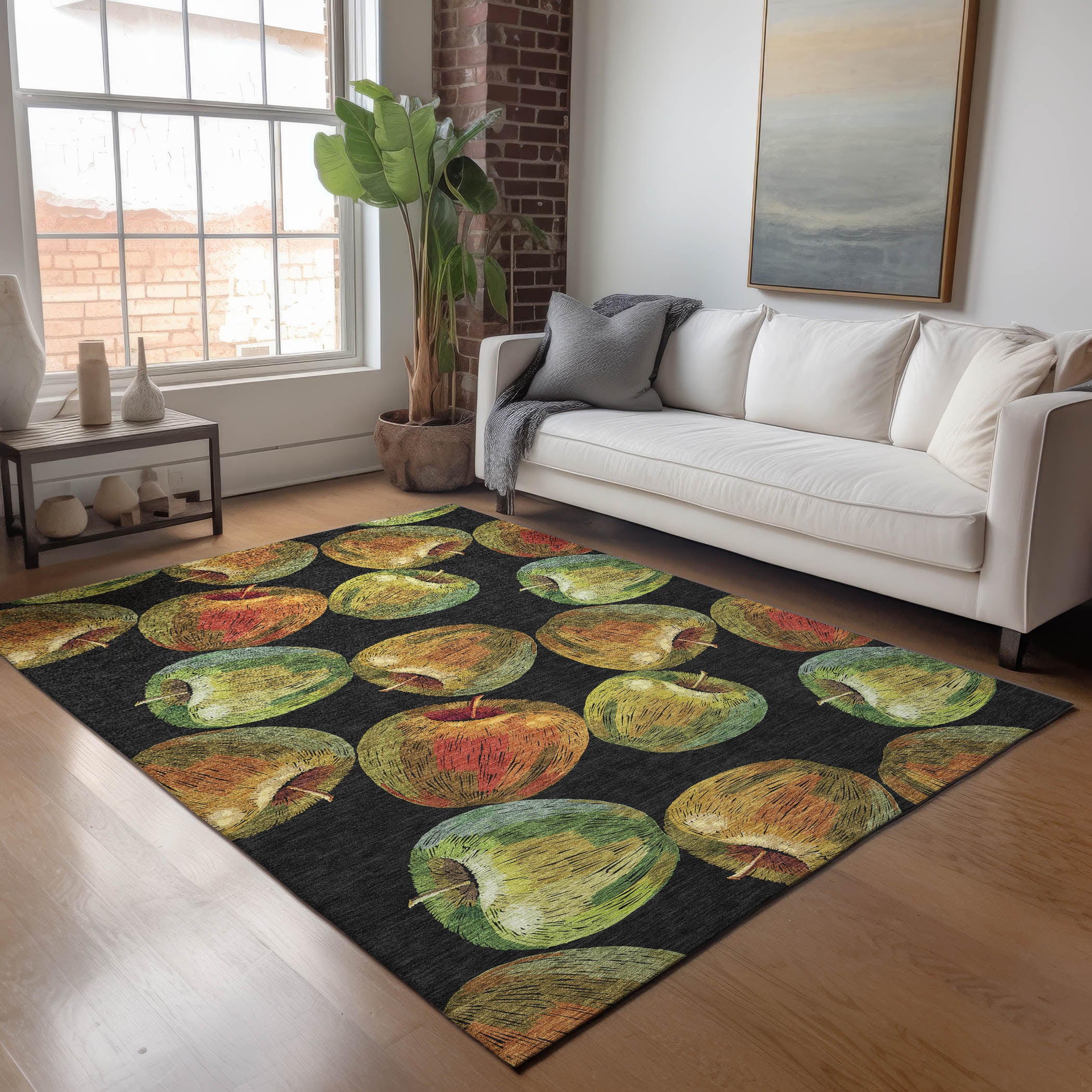 Lima Machine Washable Kitchen Midnight Black Rug 2'6" x 3'10" #shape_Rectangle
