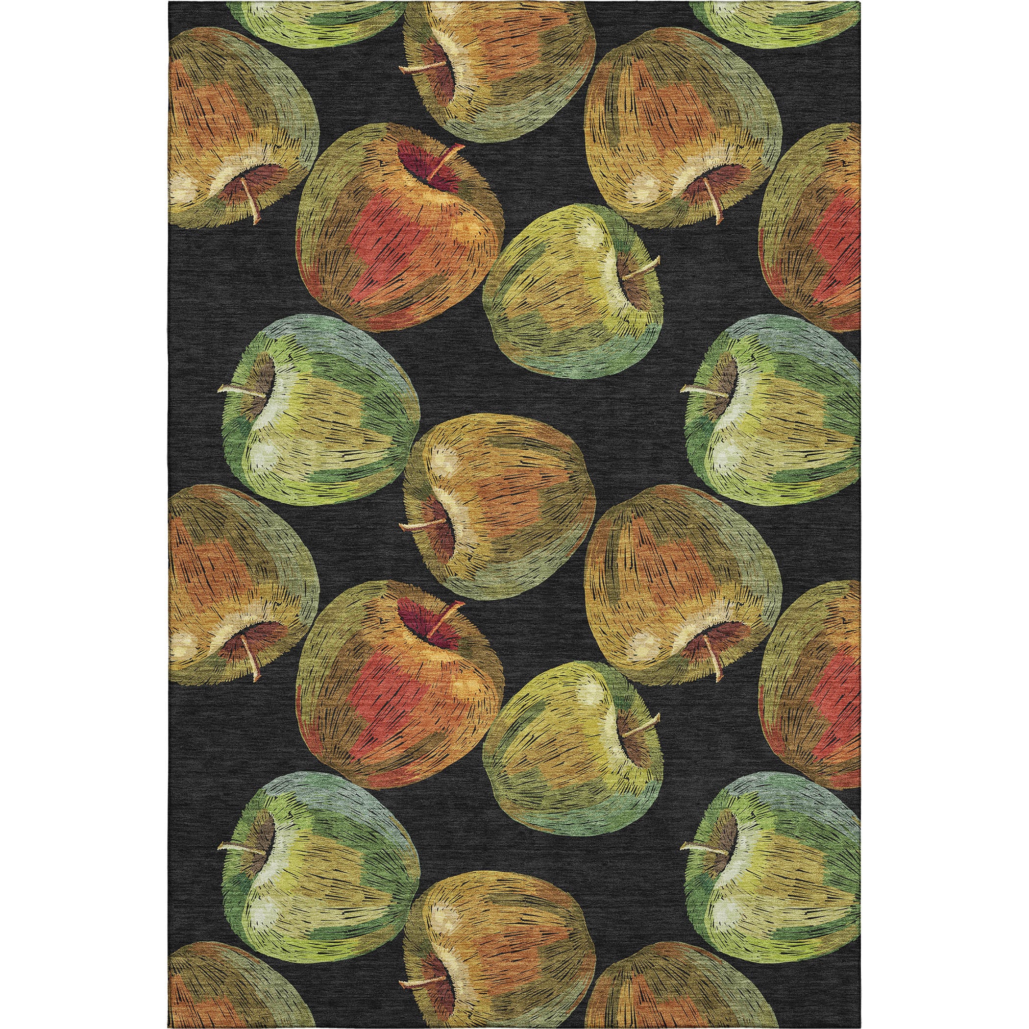 Lima Machine Washable Kitchen Midnight Black Rug 2'6" x 3'10" #shape_Rectangle