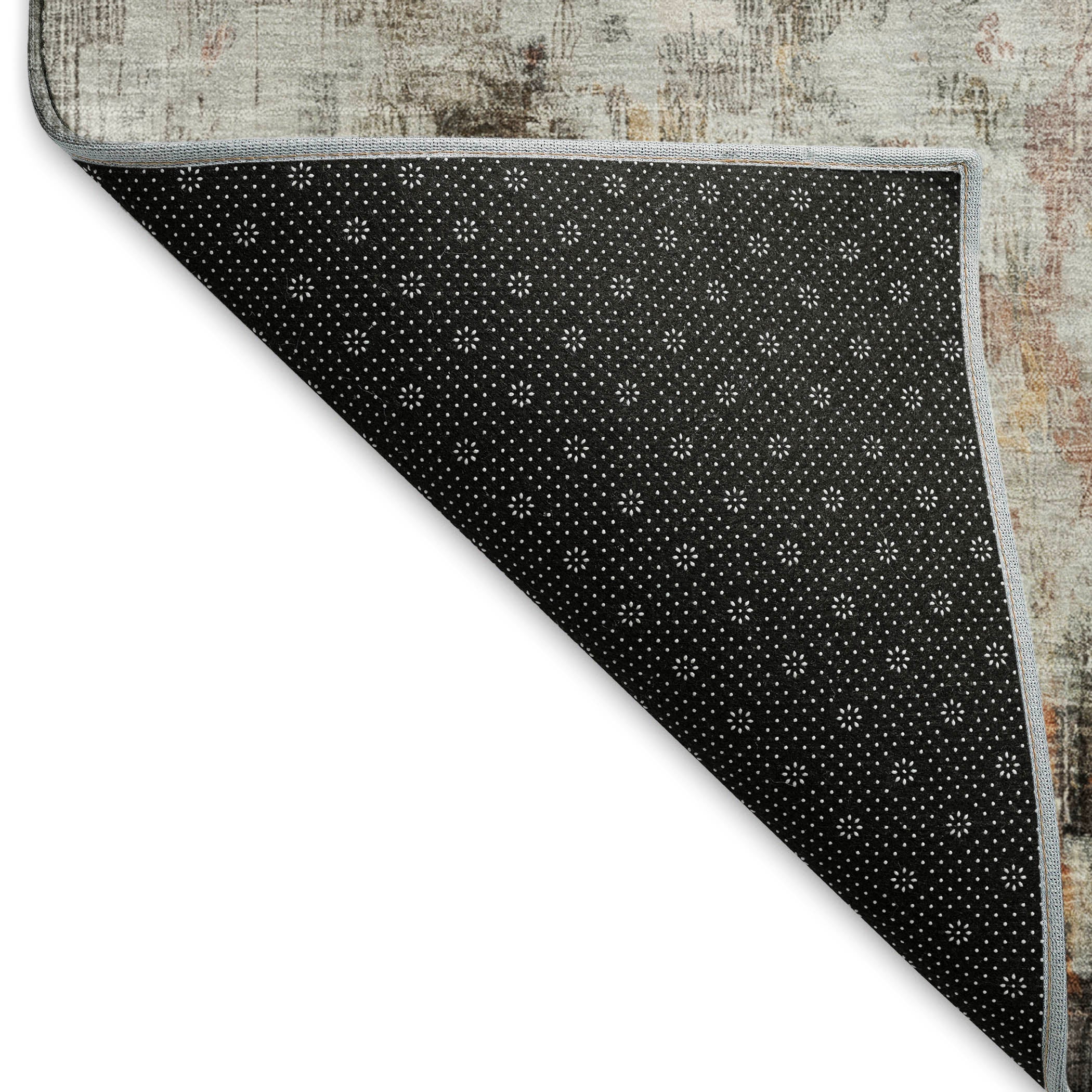 Luang Prabang Machine Washable Transitional Gray Rug 1'8" x 2'6" #shape_Rectangle