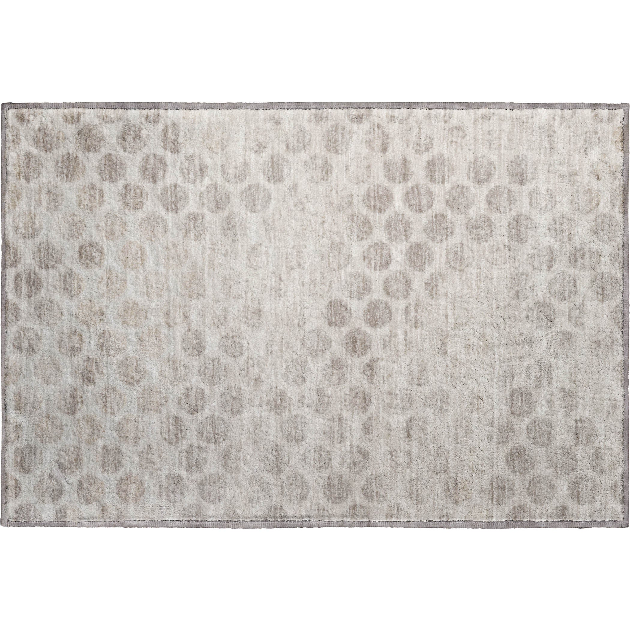 Porto Machine Washable Transitional Taupe Brown Rug 1'8" x 2'6" #shape_Rectangle