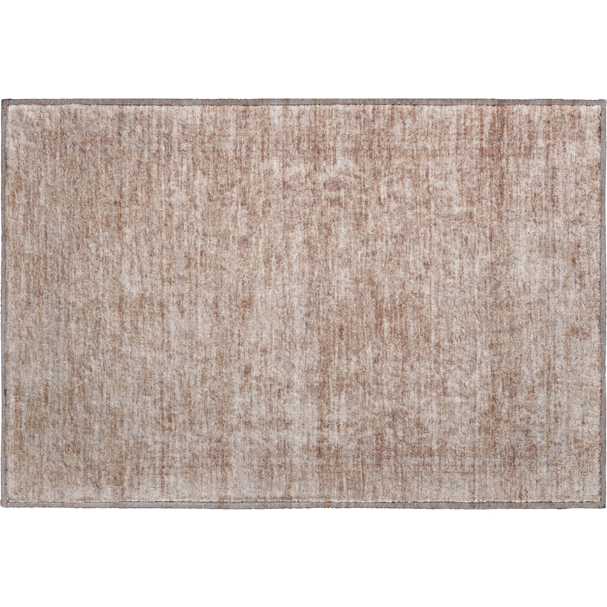 Baku Machine Washable Traditional Copper Orange Rug 1'8" x 2'6" #shape_Rectangle