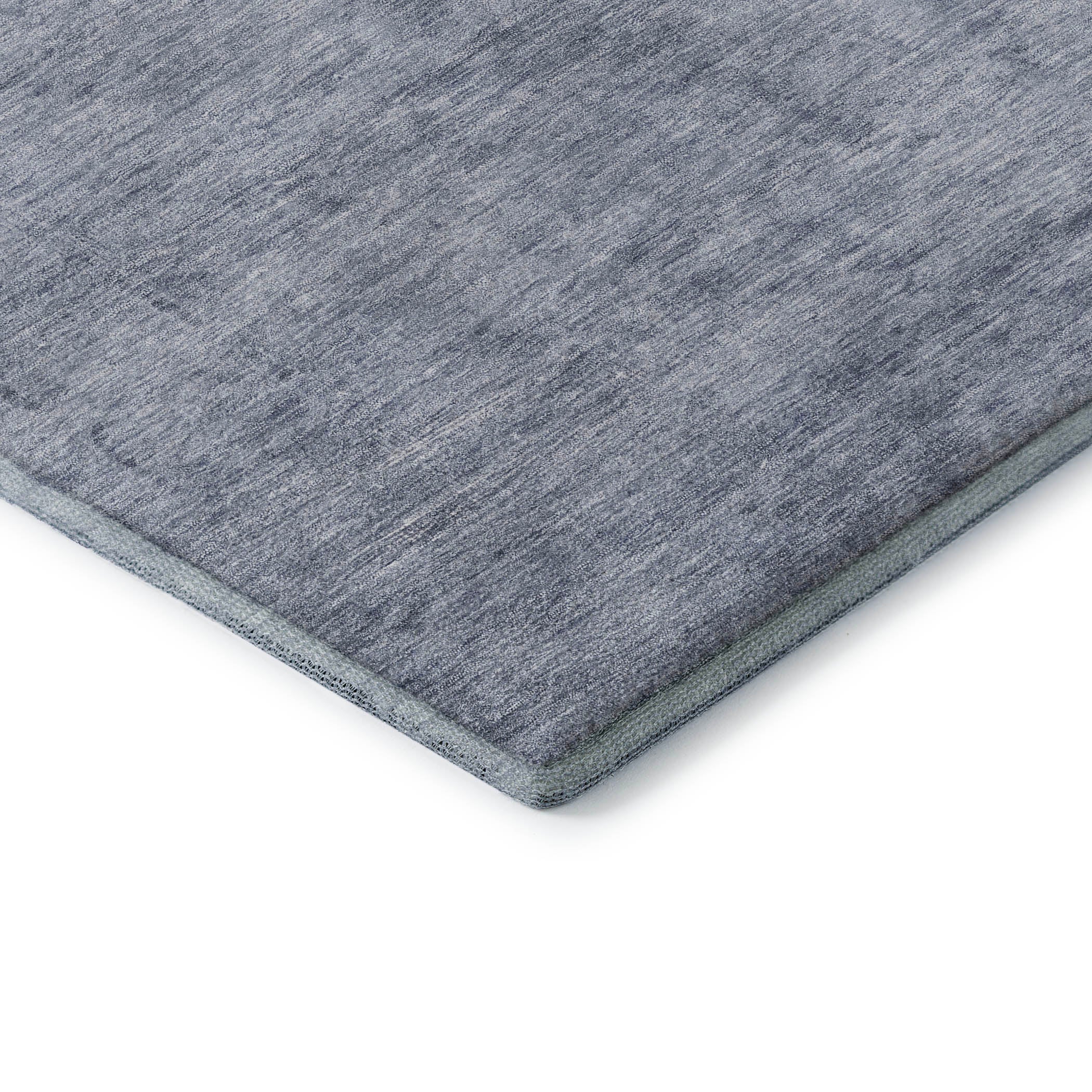 Lima Machine Washable Transitional Denim Blue Rug 1'8" x 2'6" #shape_Rectangle