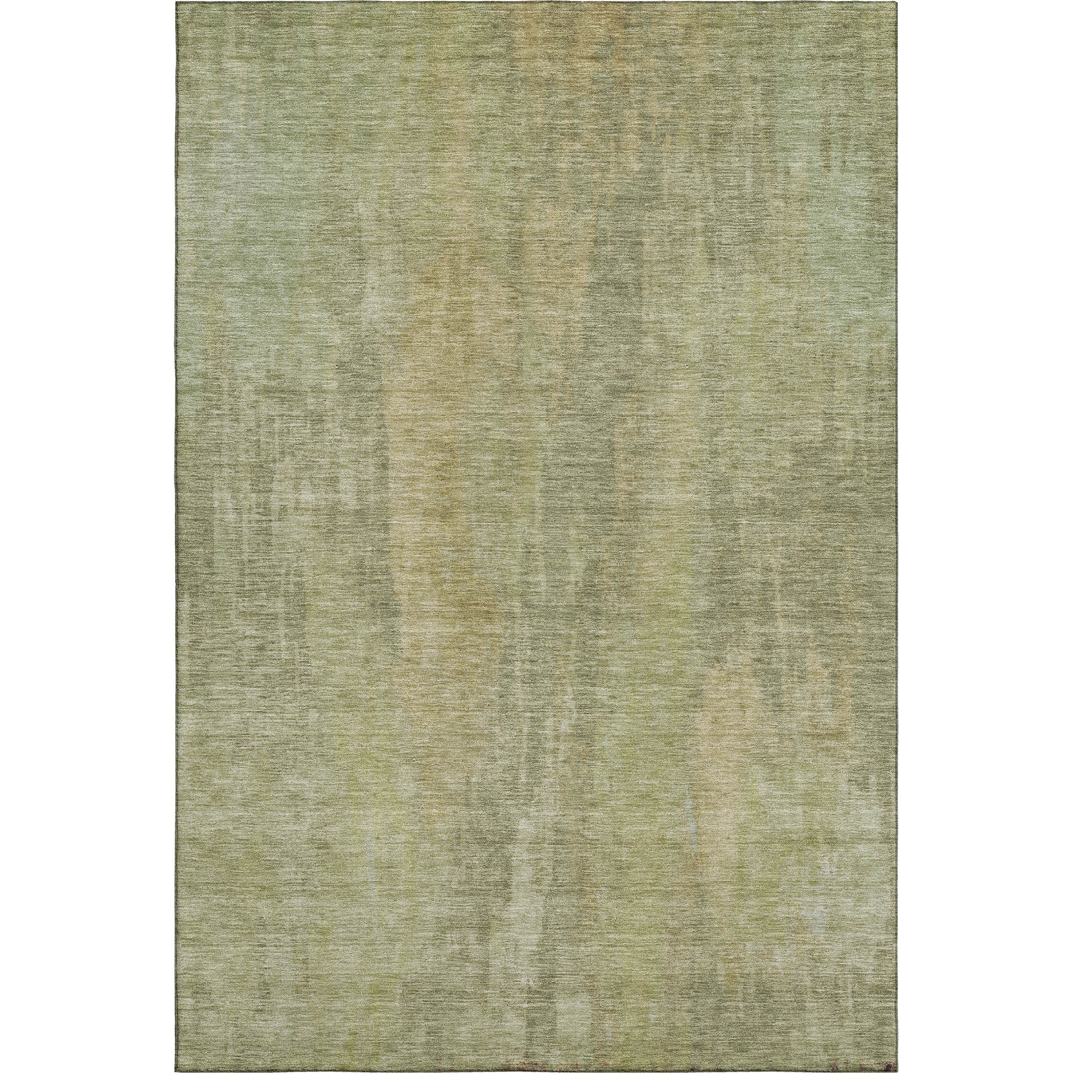 Kathmandu Machine Washable Transitional Aloe Green Rug 2'6" x 3'10" #shape_Rectangle