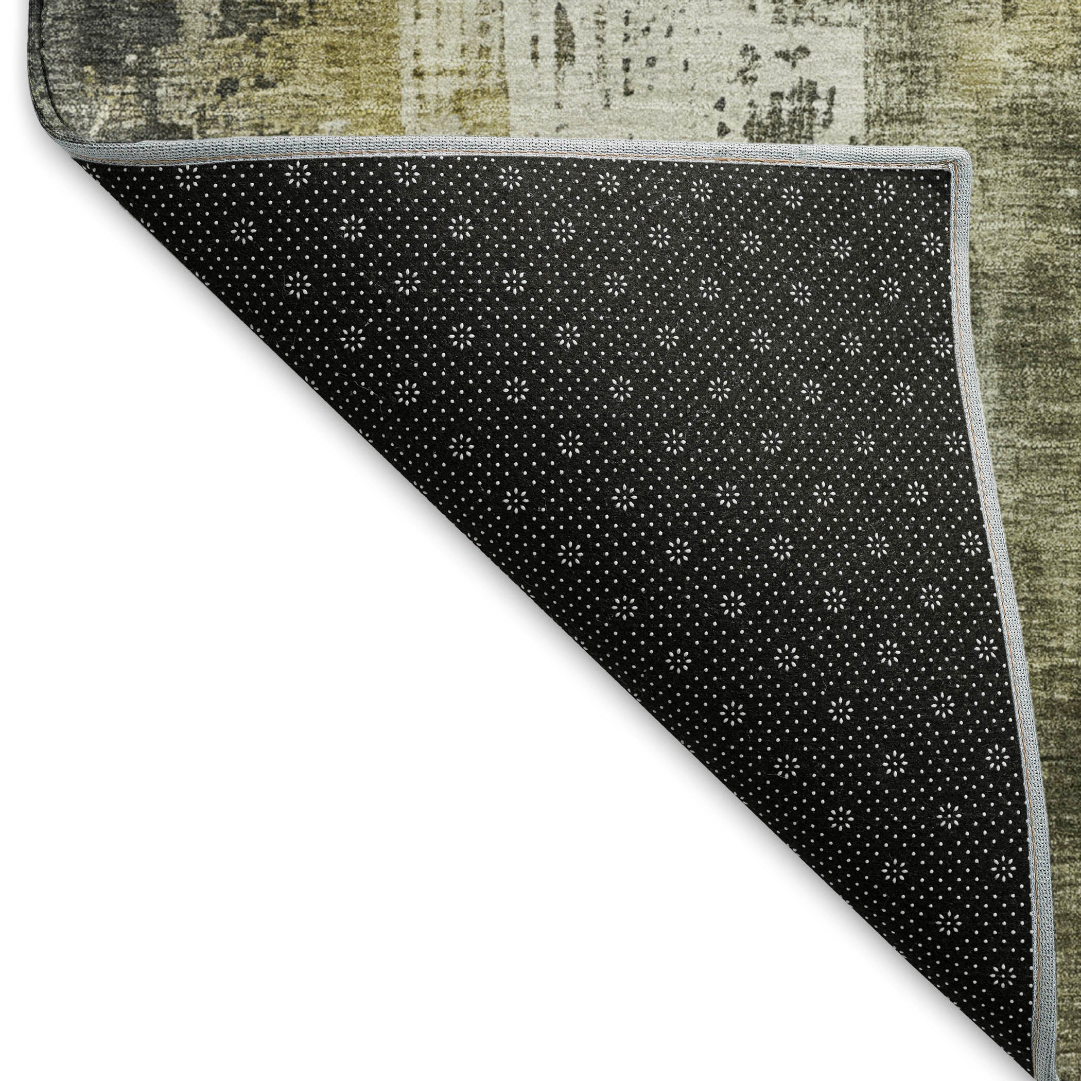 Bogota Machine Washable Transitional Pewter Gray Rug 1'8" x 2'6" #shape_Rectangle
