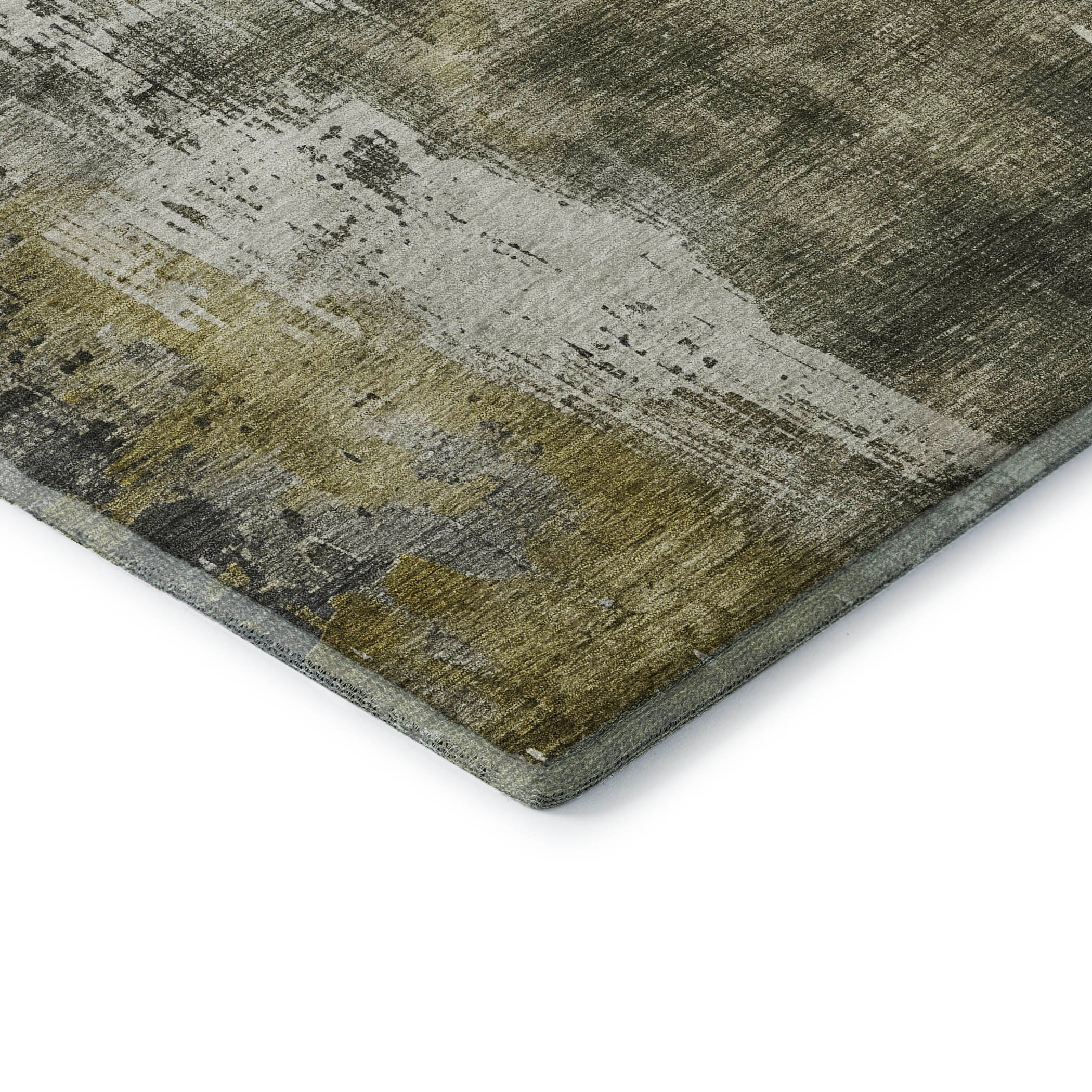 Bogota Machine Washable Transitional Pewter Gray Rug 1'8" x 2'6" #shape_Rectangle