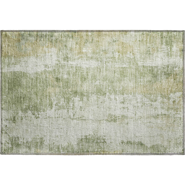 Bogota Machine Washable Transitional Sage Green Rug 1'8" x 2'6"