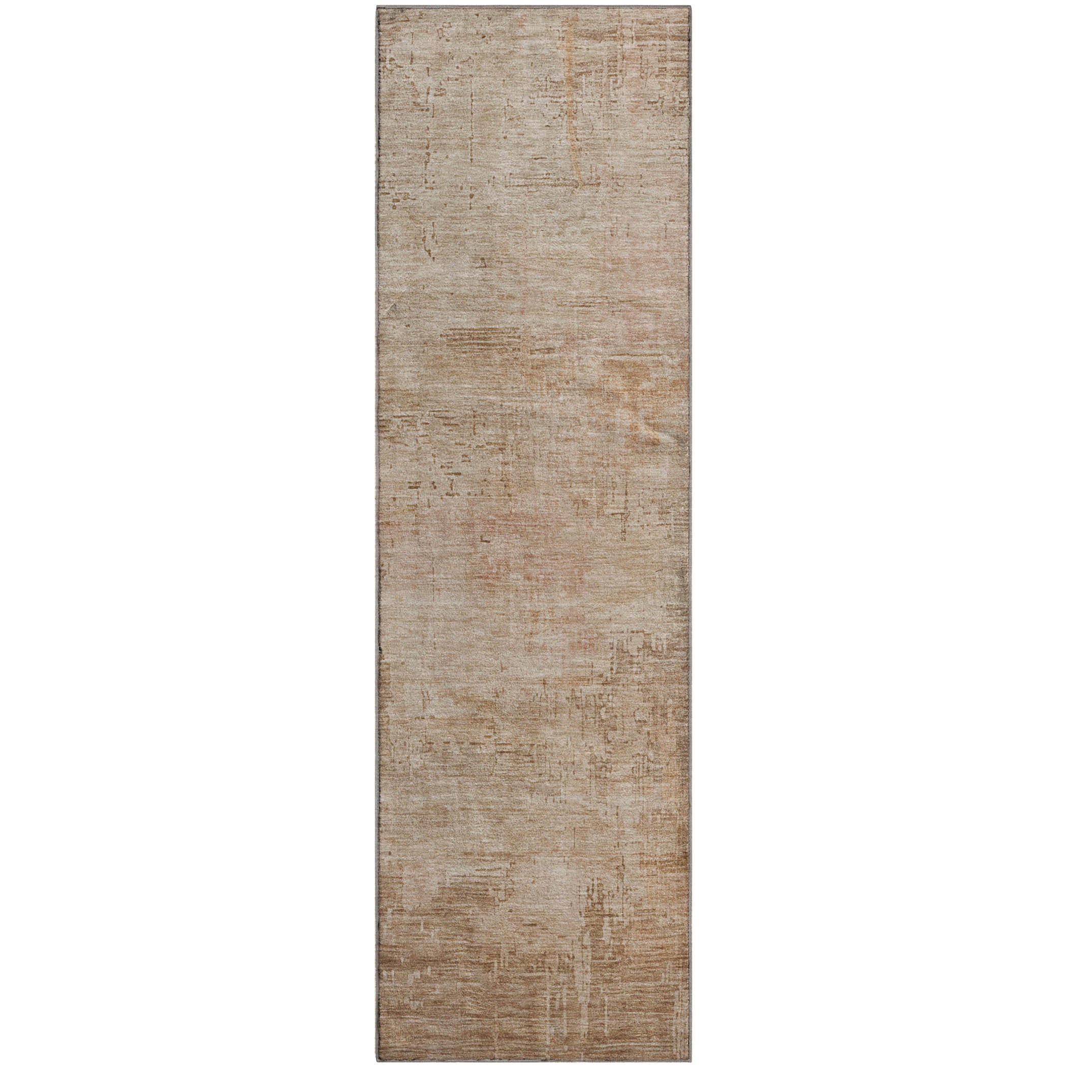 Seoul Machine Washable Transitional Coral Orange Rug 2'3" x 7'6" #shape_Runner