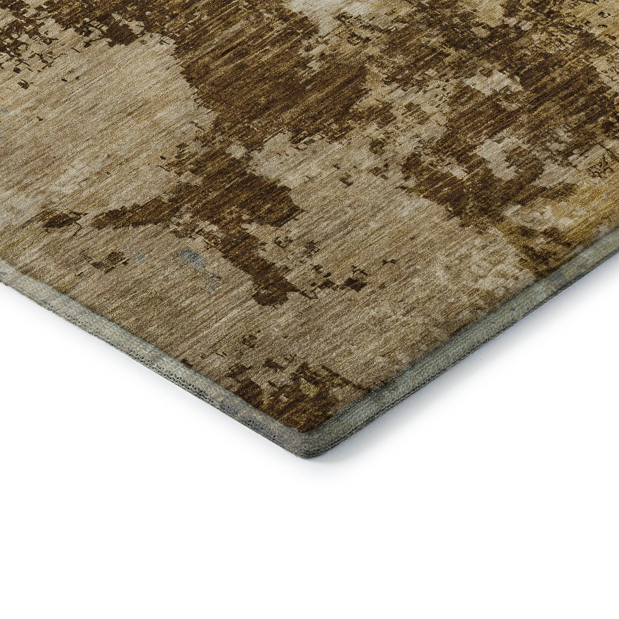 Montevideo Machine Washable Transitional Brown Rug 1'8" x 2'6" #shape_Rectangle